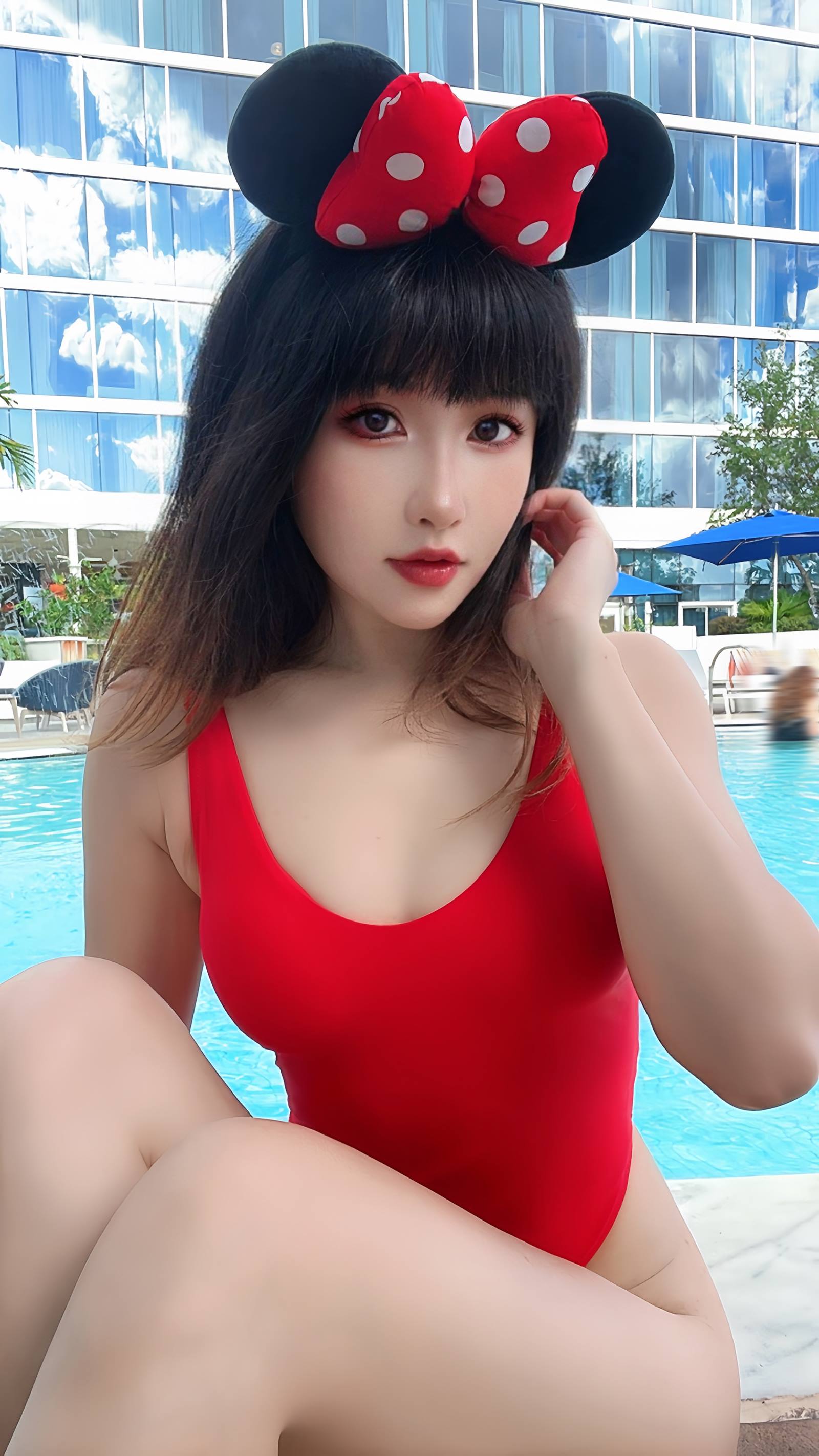 MisswarmJ - Disney Red Bikini 18[19P/3V/133MB]