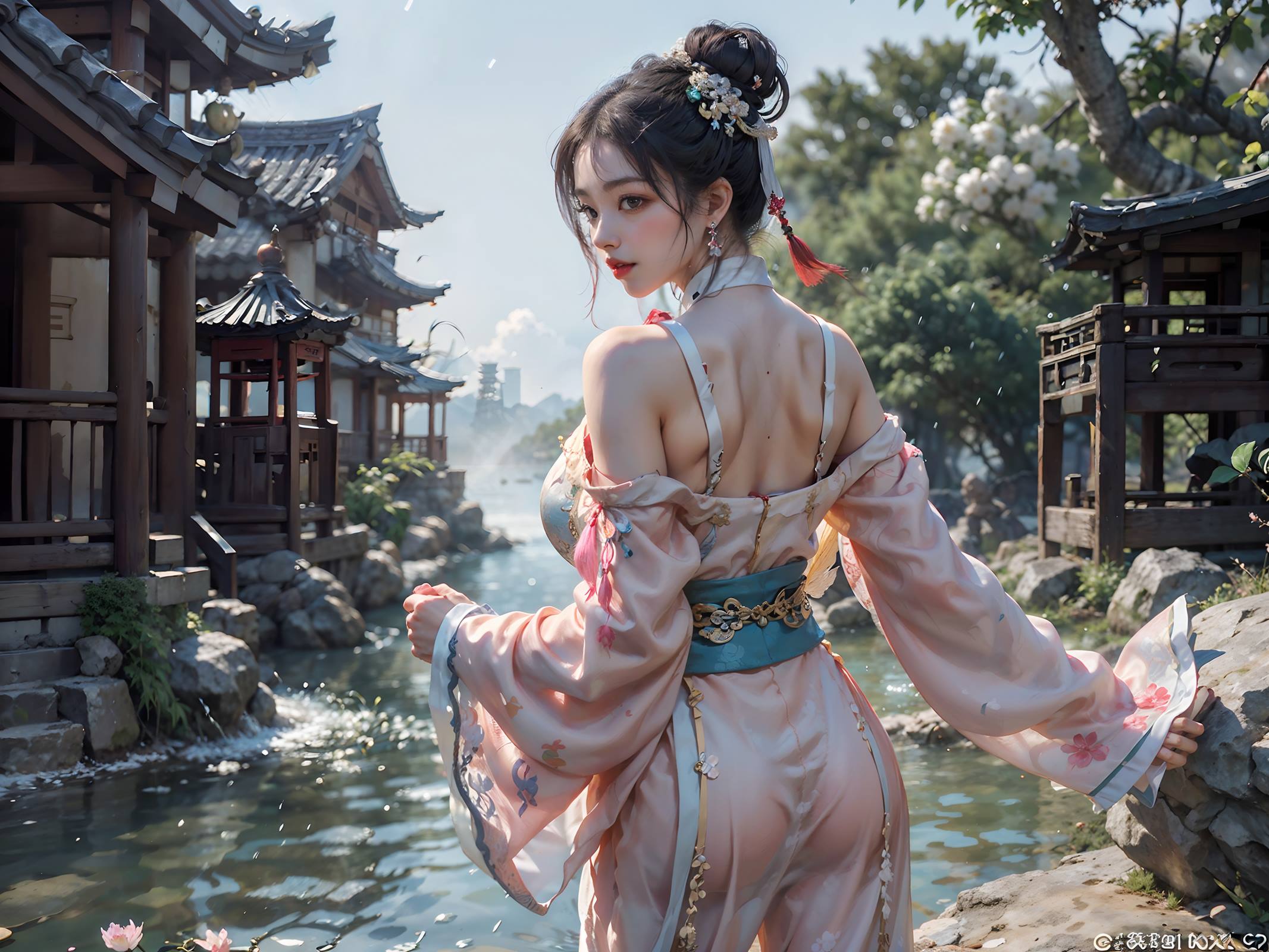 AI绘画 066 横向可做壁纸的古风美仁 [22P/76MB]