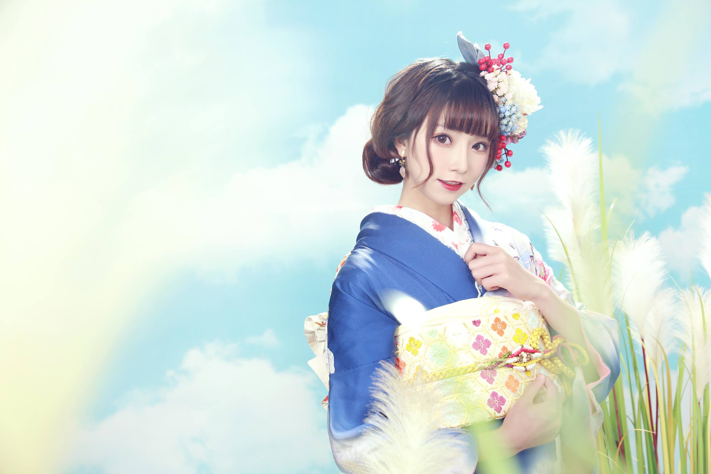 人气Coser@Kitaro_绮太郎 Kitaro_绮太郎 和服少女1[8P/19MB]