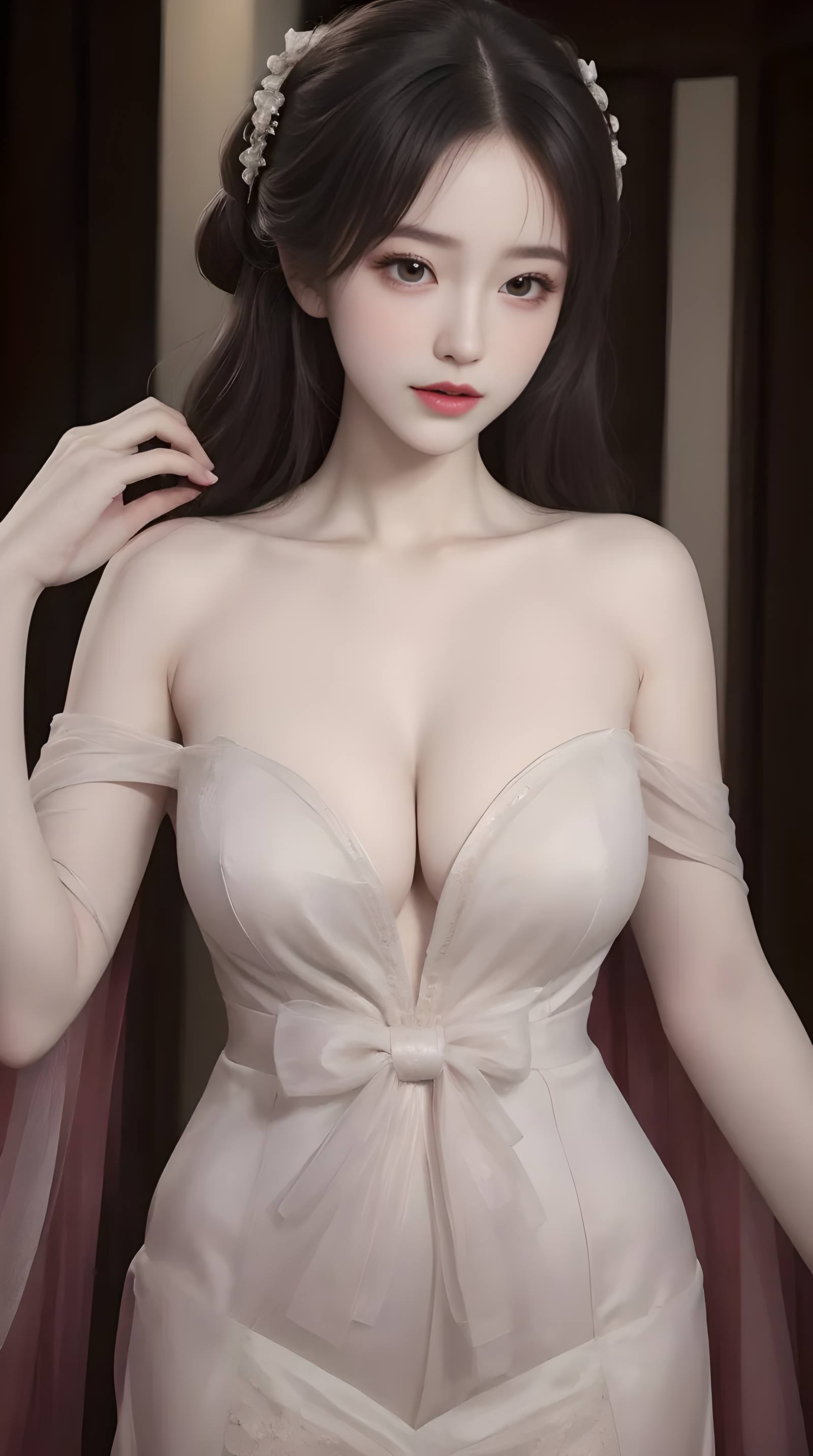 AI绘画 070 温婉柔美穿着浅青色服饰的美女 [30P/319MB]