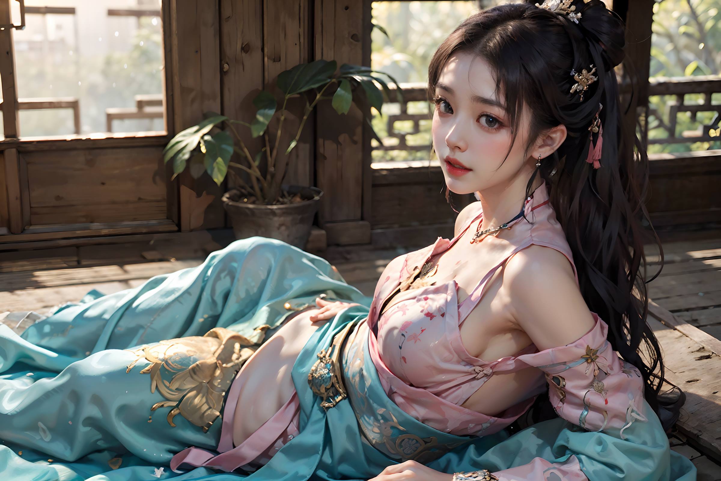 AI绘画 066 横向可做壁纸的古风美仁 [22P/76MB]