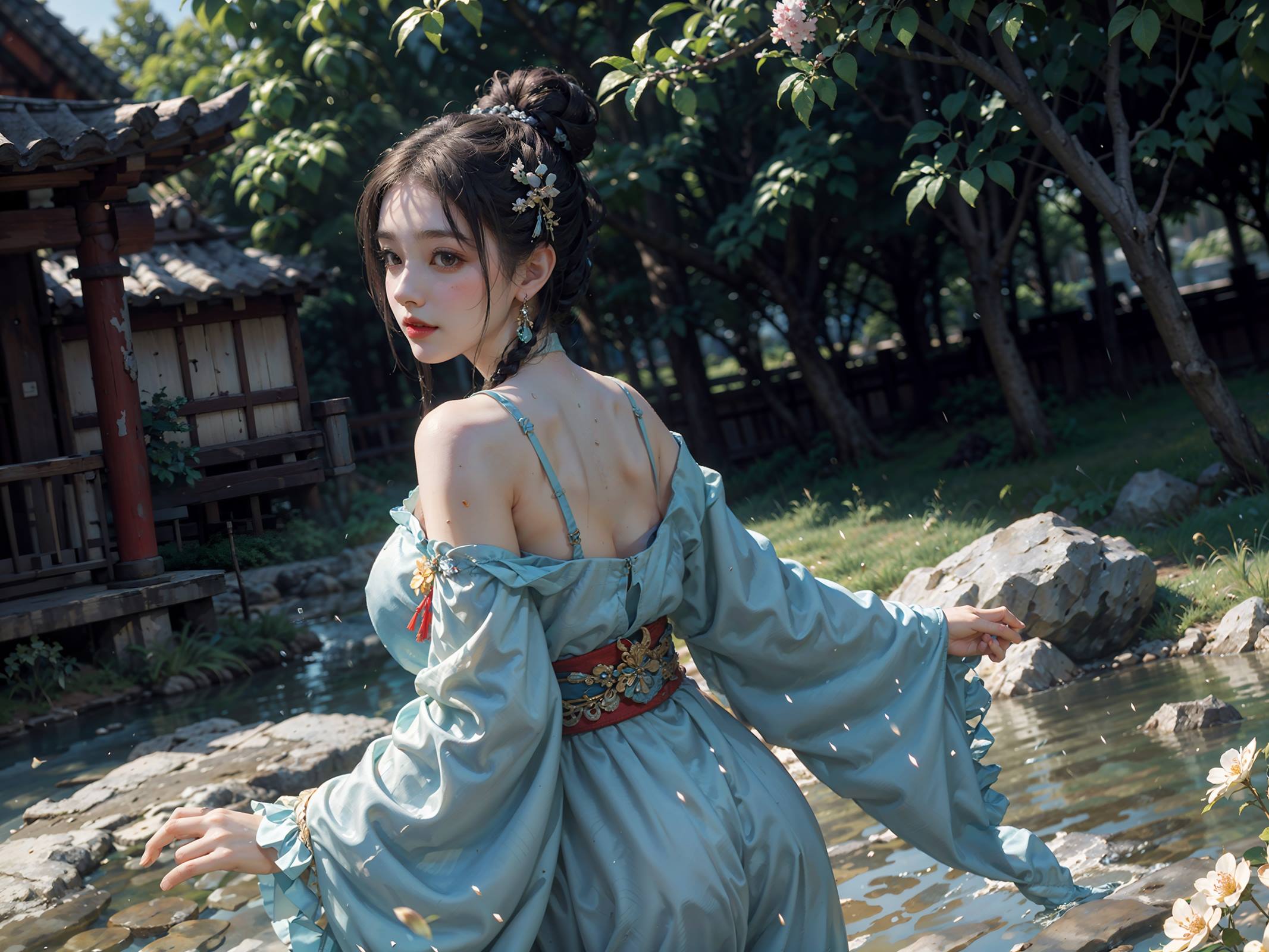 AI绘画 066 横向可做壁纸的古风美仁 [22P/76MB]