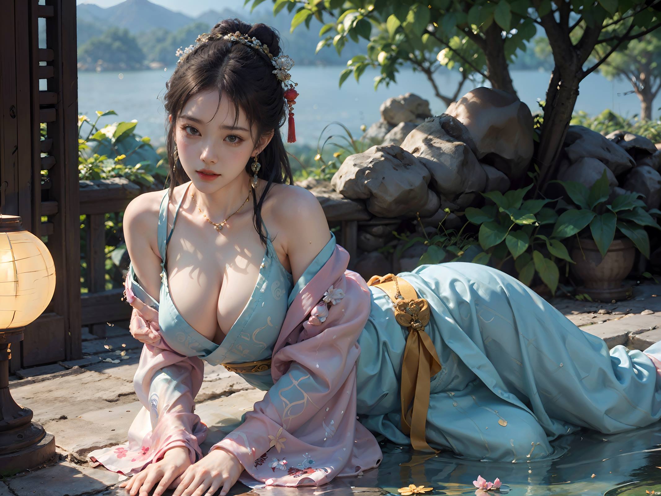 AI绘画 066 横向可做壁纸的古风美仁 [22P/76MB]