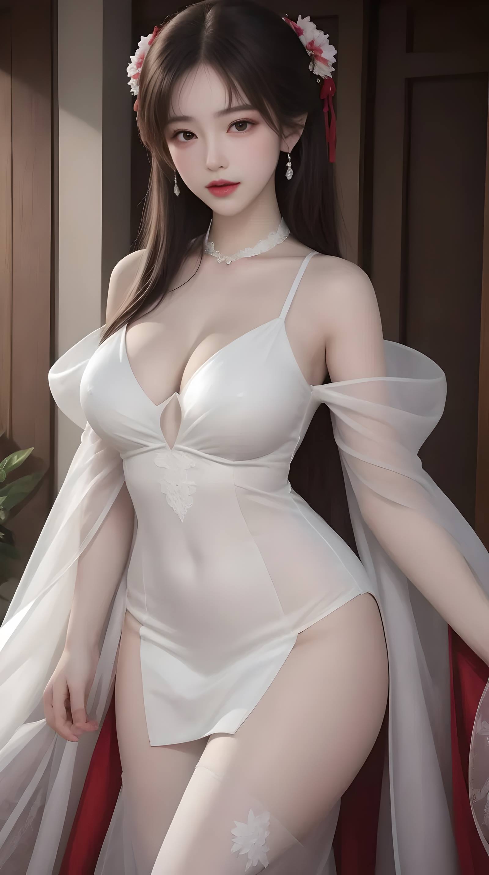 AI绘画 070 温婉柔美穿着浅青色服饰的美女 [30P/319MB]