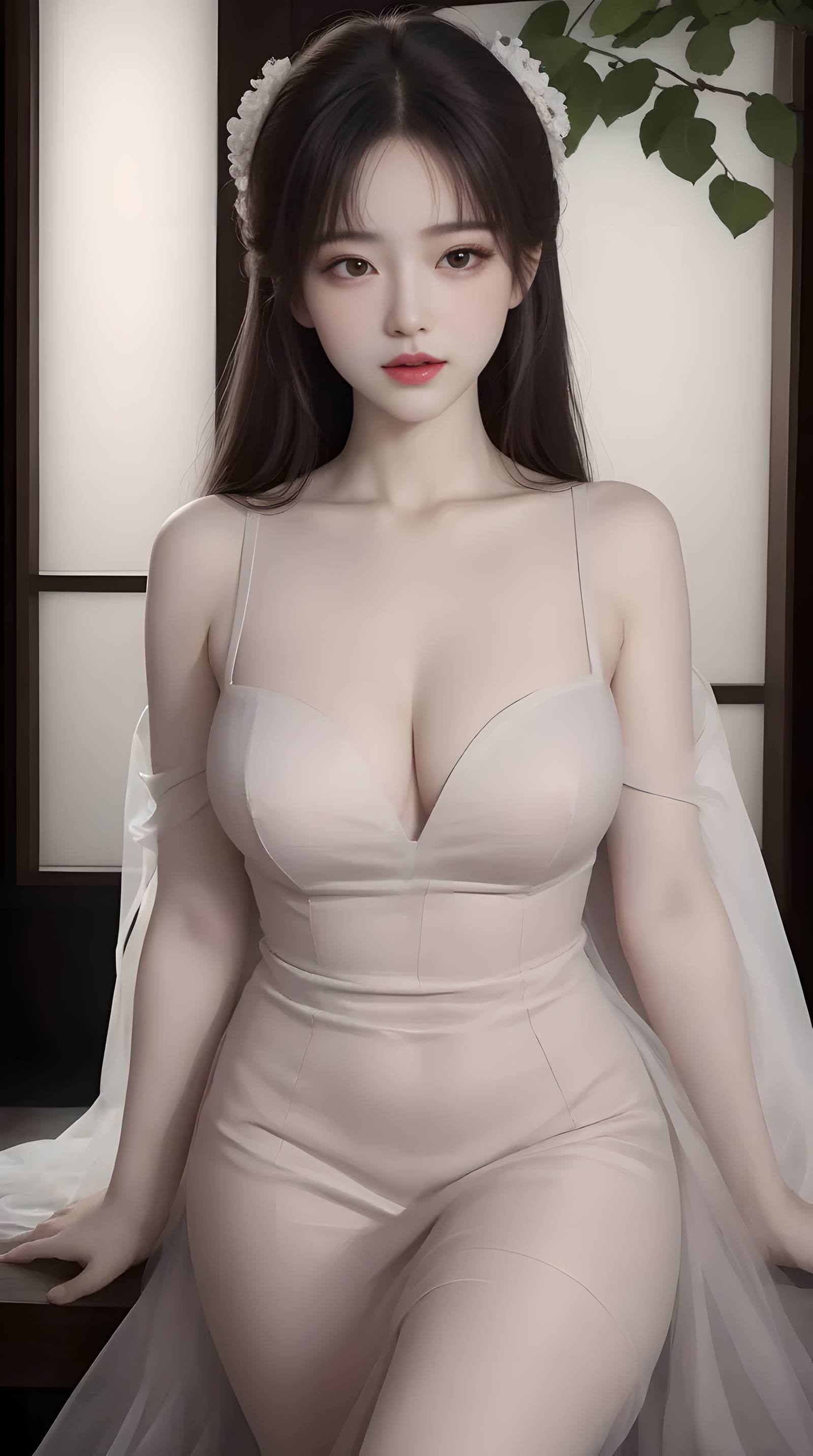 AI绘画 070 温婉柔美穿着浅青色服饰的美女 [30P/319MB]