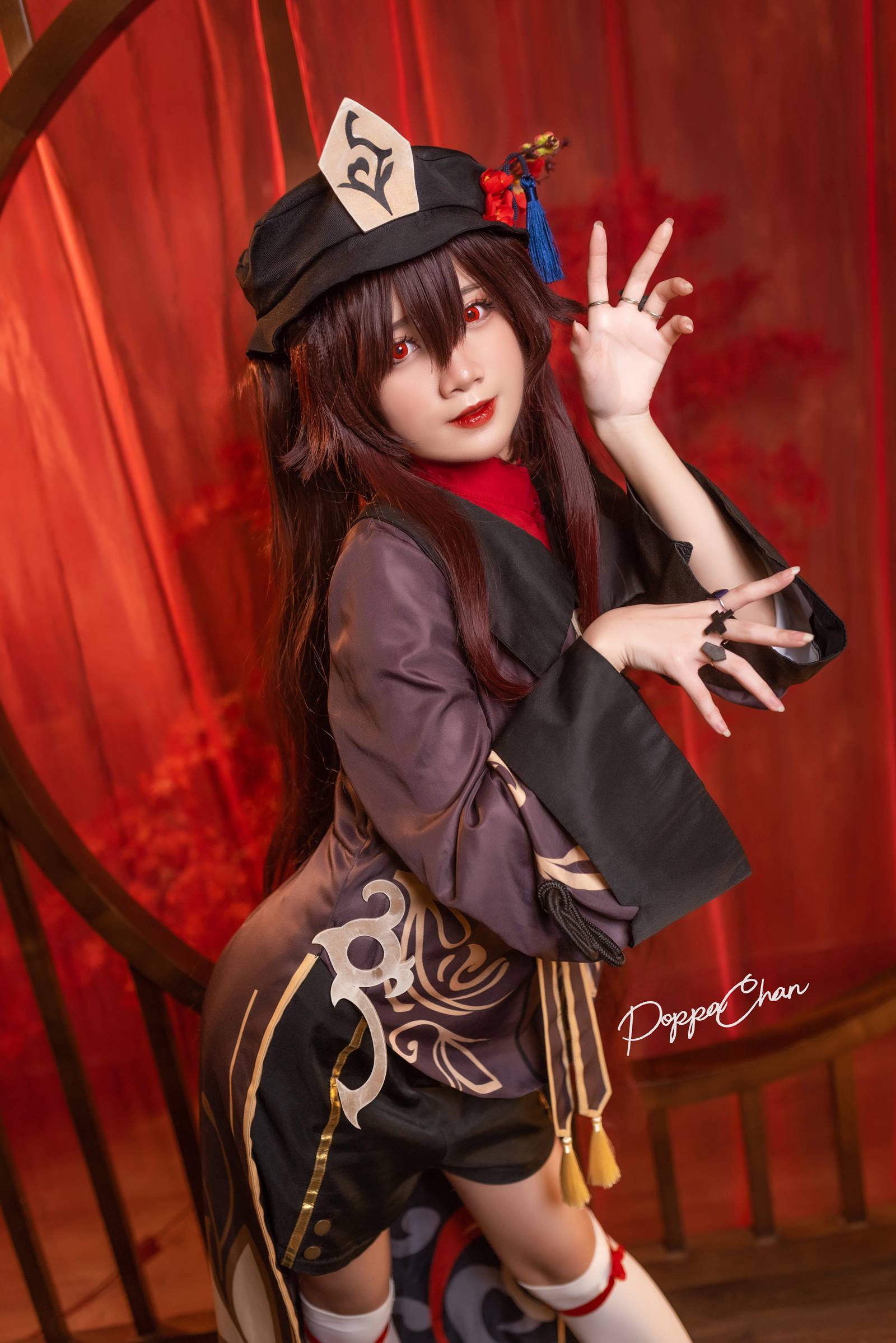 PoppaChan - Hutao Genshin Impact[25P/110MB]