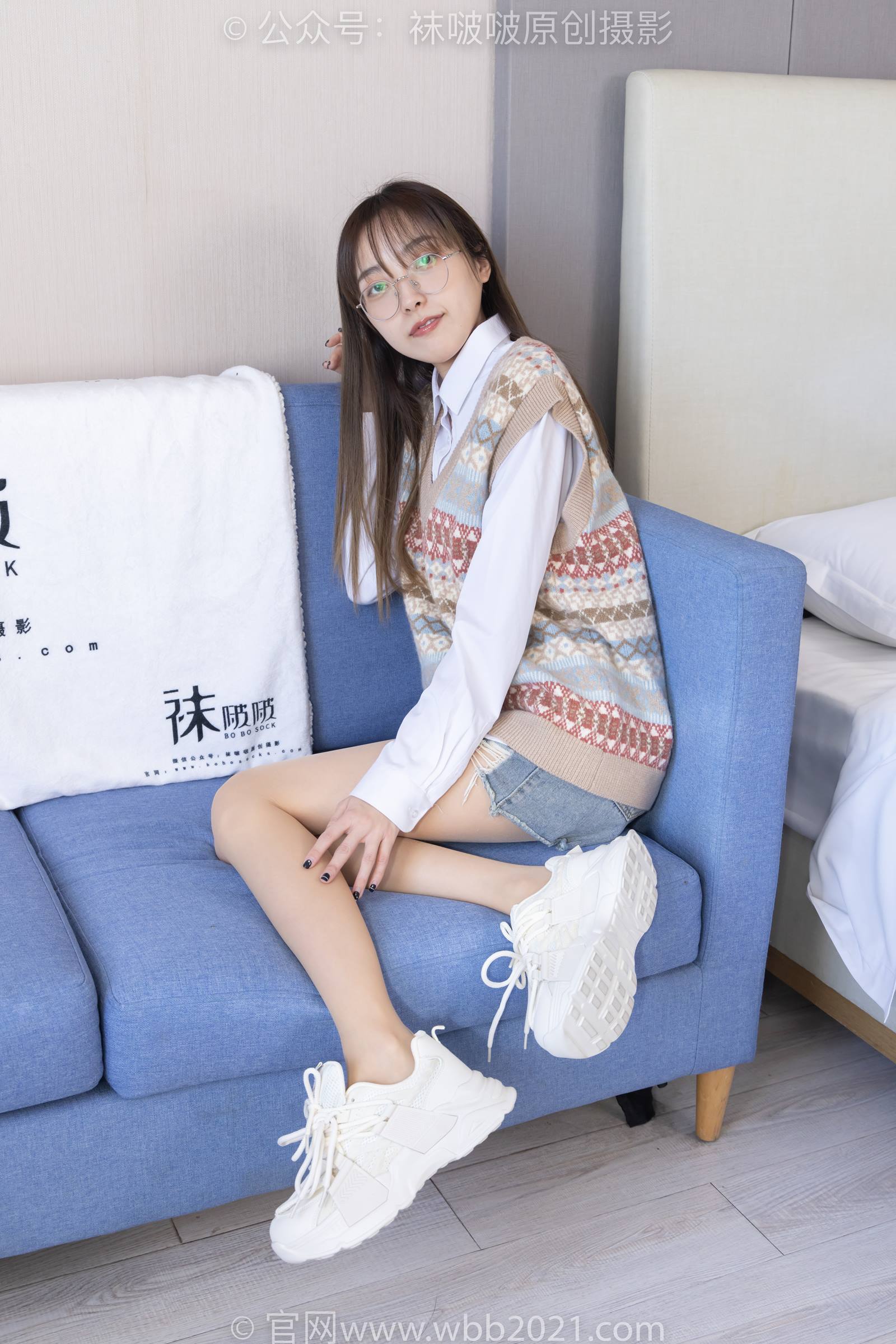 [BoBoSocks袜啵啵]NO.316 稚予-运动鞋、马丁靴、肉丝[160P/1V/6.36GB]