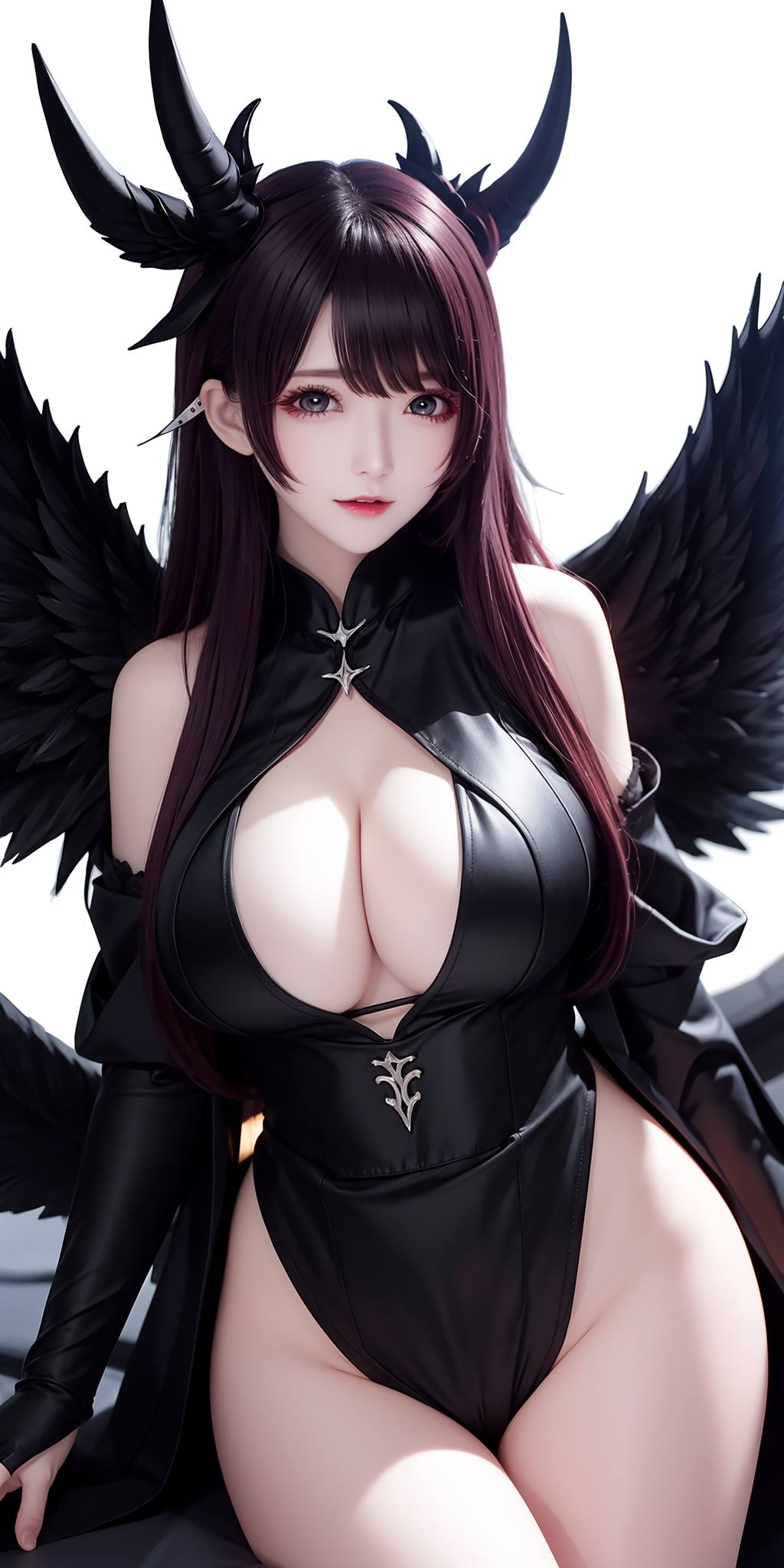 AI绘画 088 恶魔少女连体皮衣[80P/207MB]