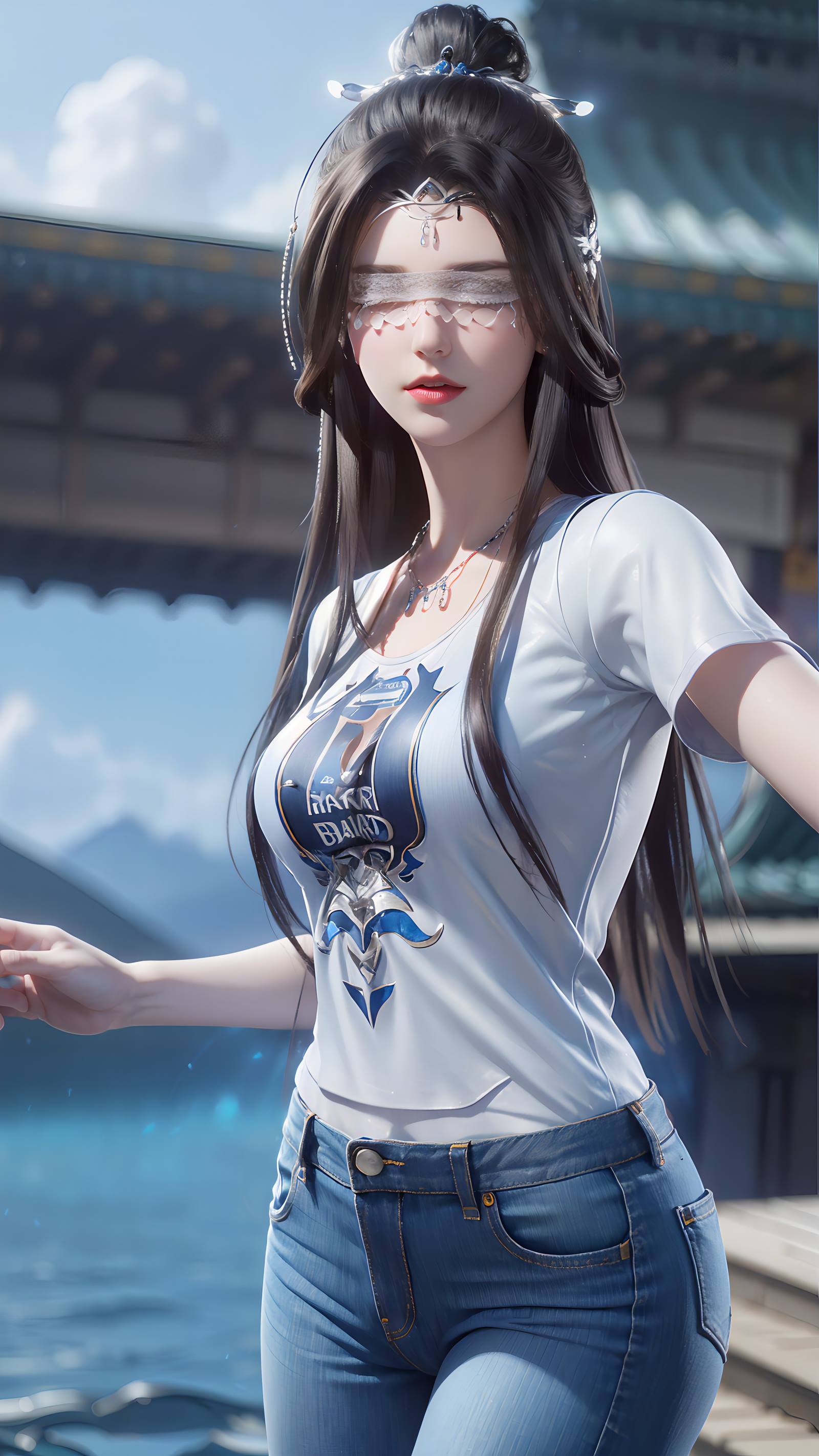 AI绘画 086 仙逆-兰若现代牛仔裤[95P/88.1MB]