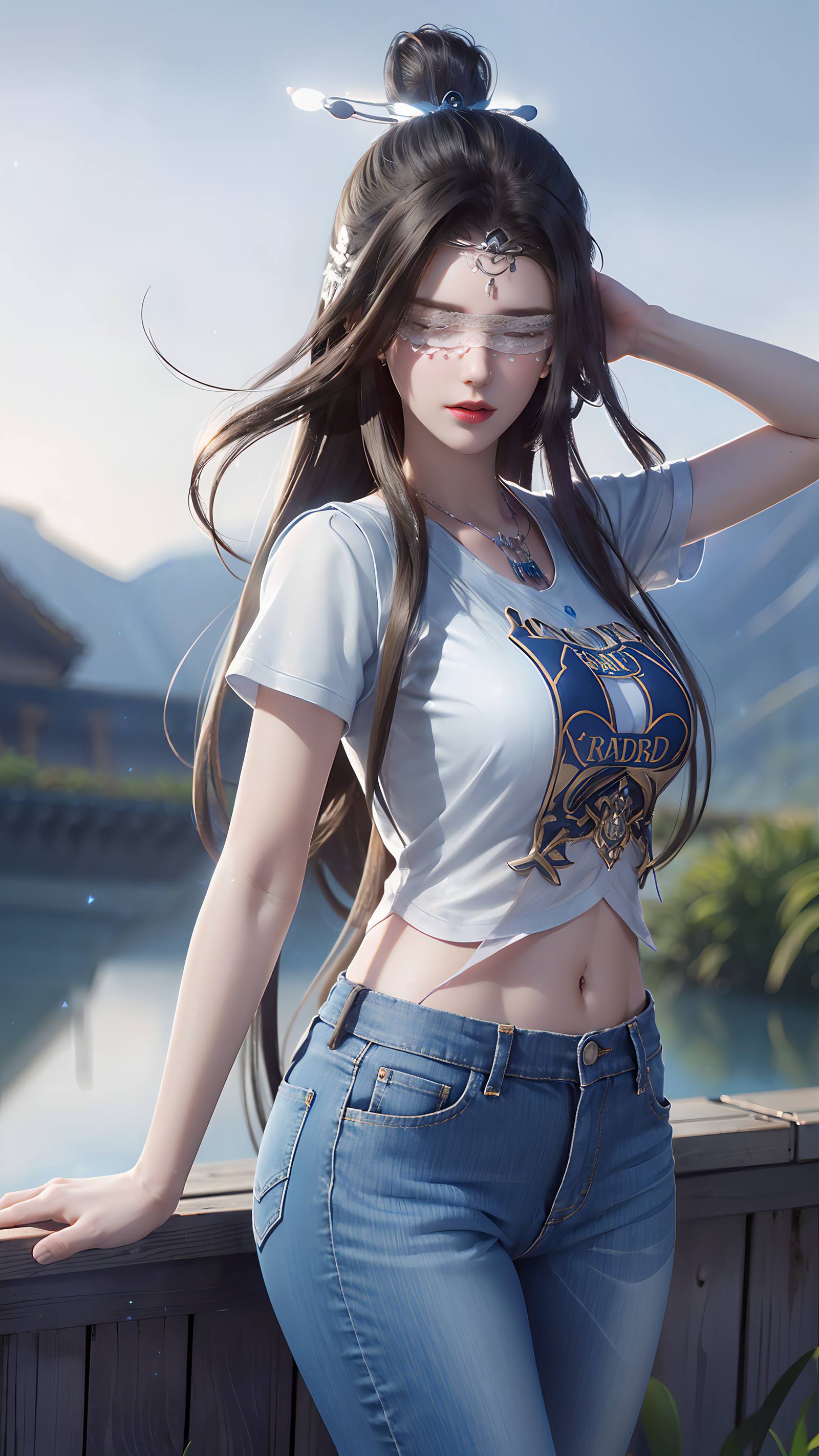 AI绘画 086 仙逆-兰若现代牛仔裤[95P/88.1MB]