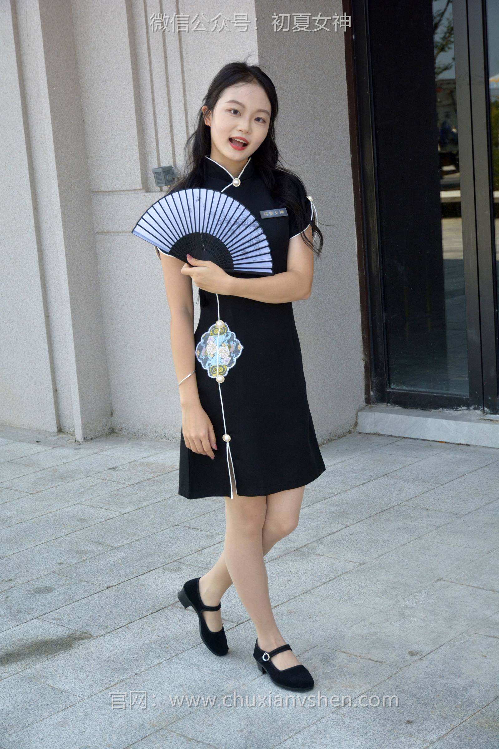 初夏女神 NO.089 双双 黑色旗袍[140P/1V/5.39GB]