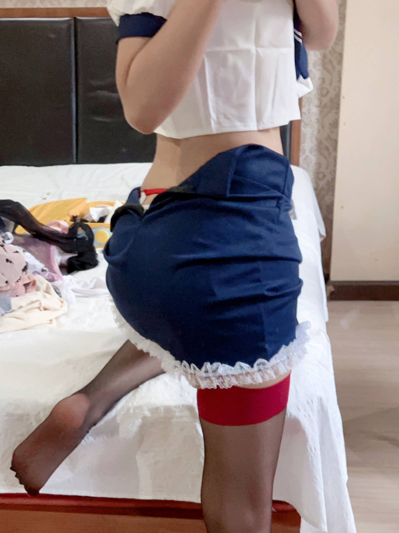 动漫博主@胜利的小生活微密圈系列 -海军风 [11P/3V/52MB]