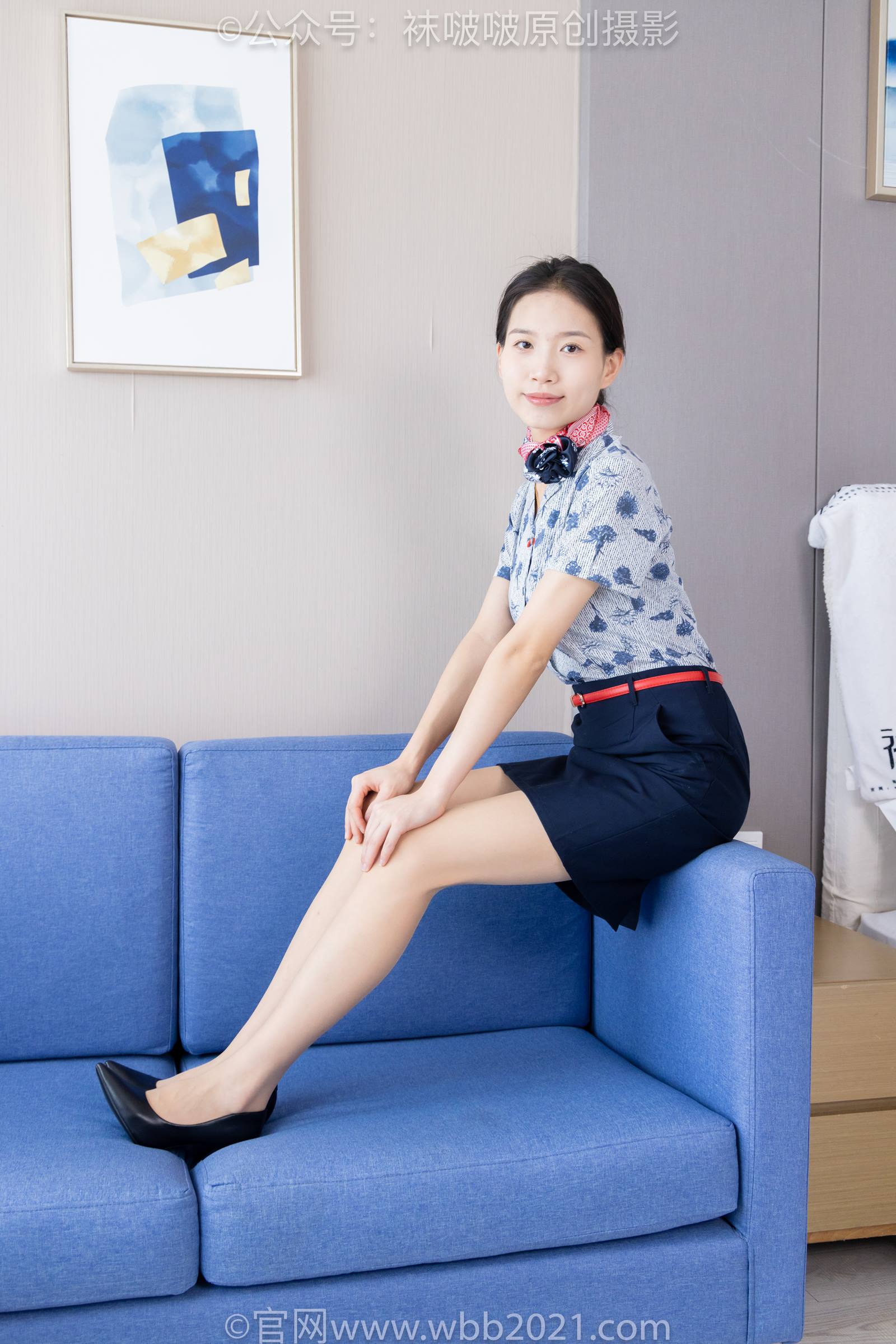 [BoBoSocks袜啵啵]NO.334 芝士-东航制服、两双高跟鞋、薄肉丝、薄灰丝[141P/1V/7.56GB]