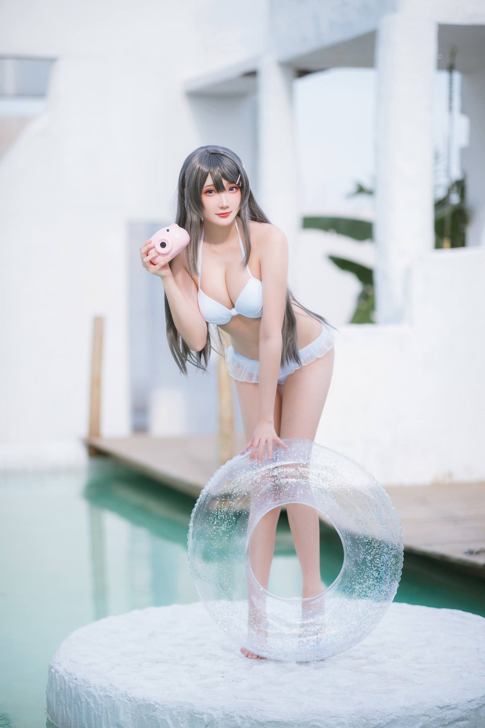 瓜希酱 - 樱岛麻衣 泳装[28P/106MB]