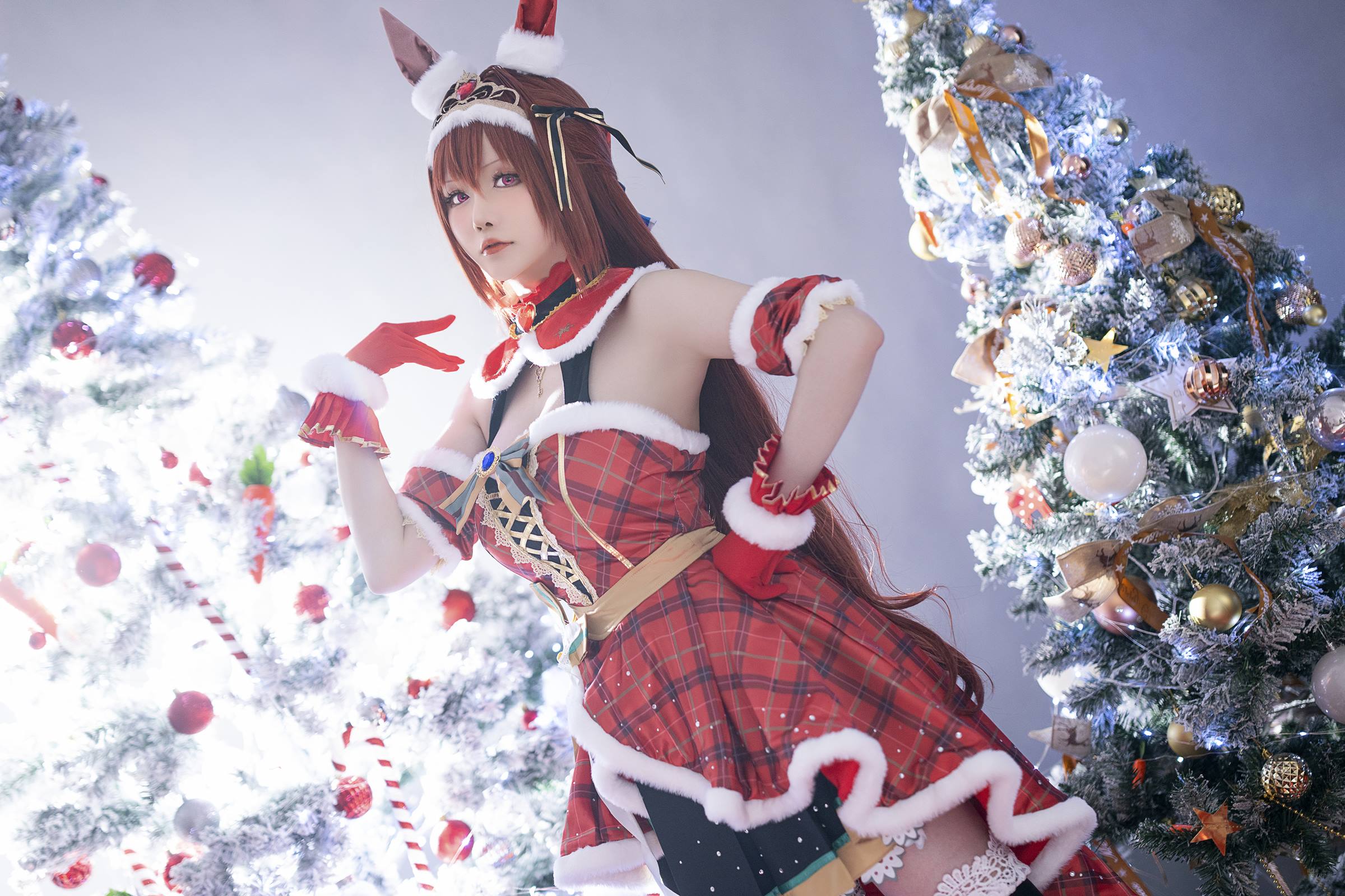 星之迟迟 - 赛马娘-大和赤骥 圣诞衣装[47P/328MB]