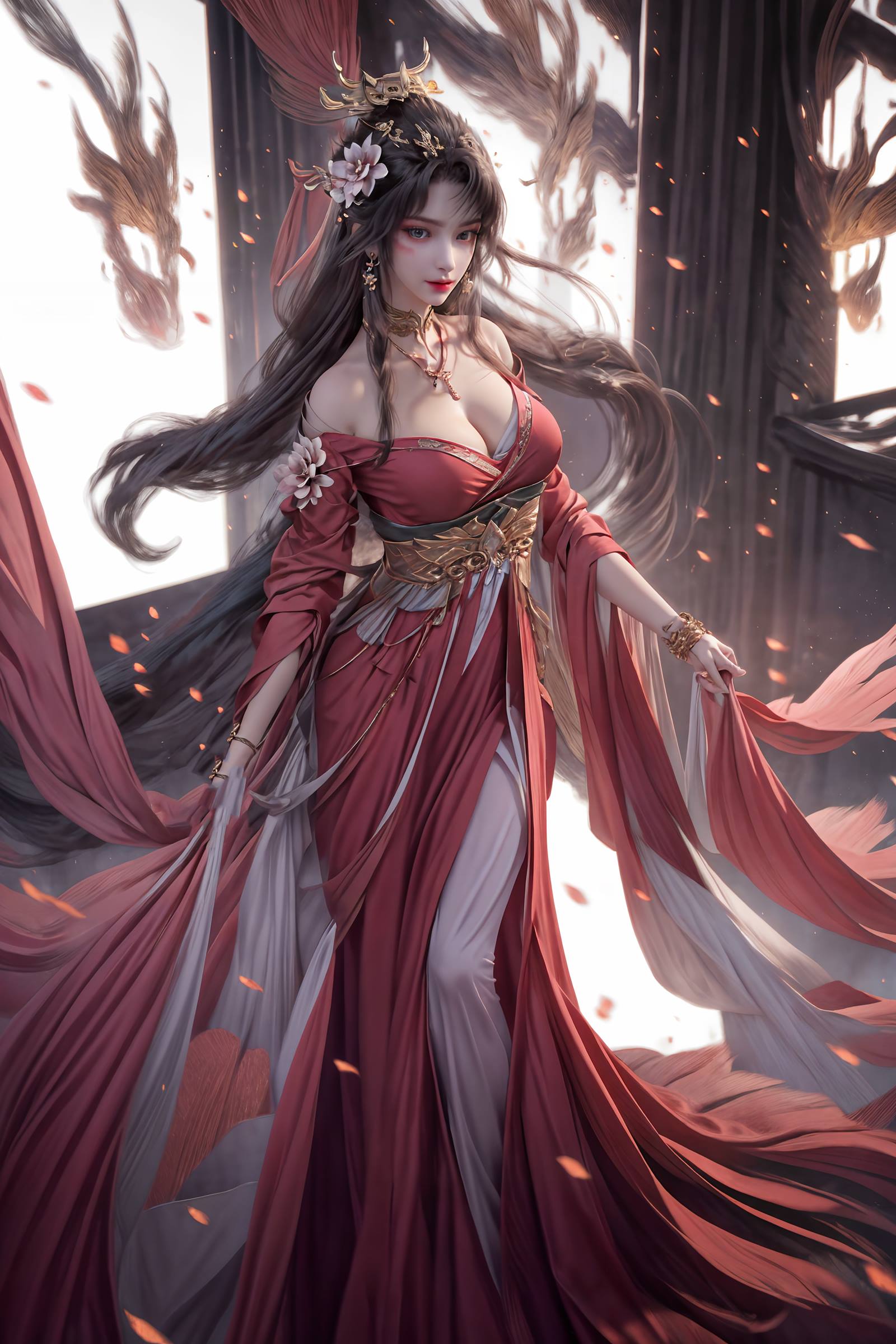 AI绘画 163 完美世界-天狐仙子 逼真狐尾[33P/110MB]