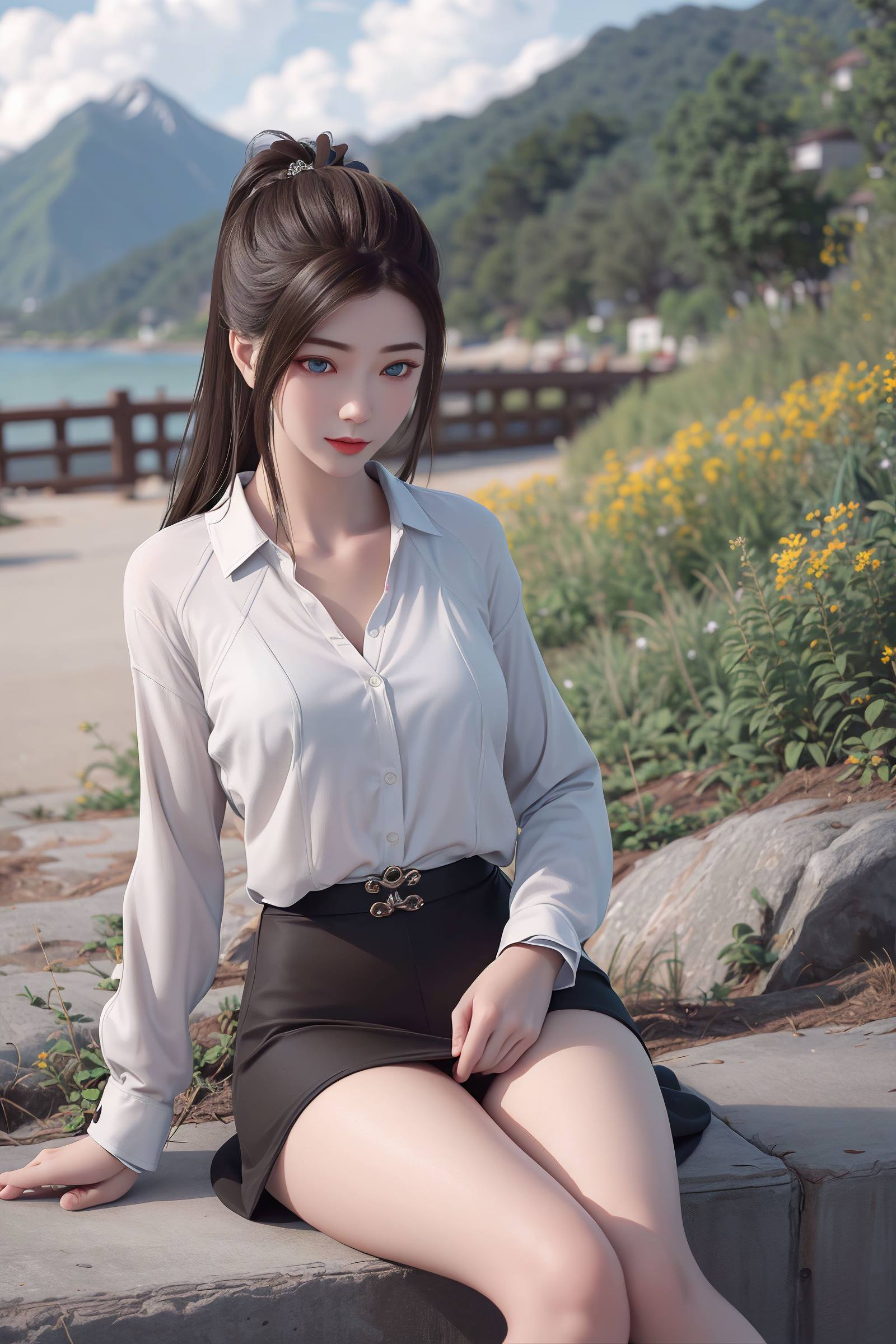 AI绘画 130 龙蛇演义-唐紫尘白衬衫[20P/51.4MB]