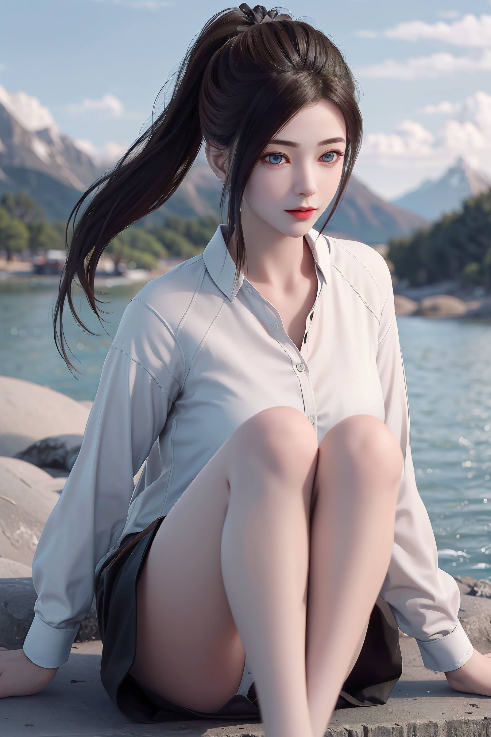 AI绘画 130 龙蛇演义-唐紫尘白衬衫[20P/51.4MB]