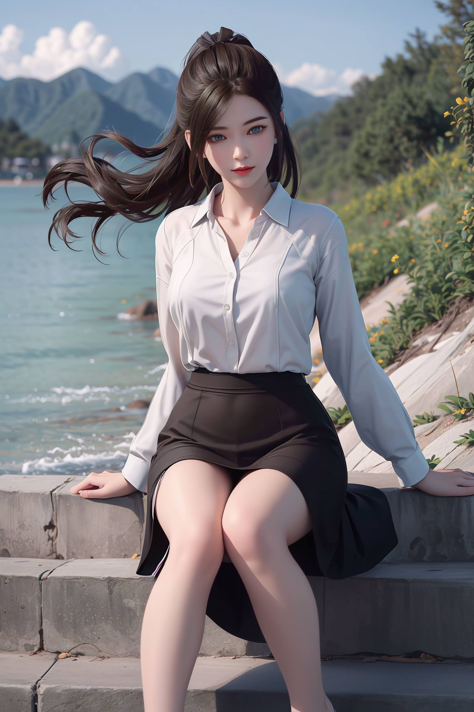 AI绘画 130 龙蛇演义-唐紫尘白衬衫[20P/51.4MB]