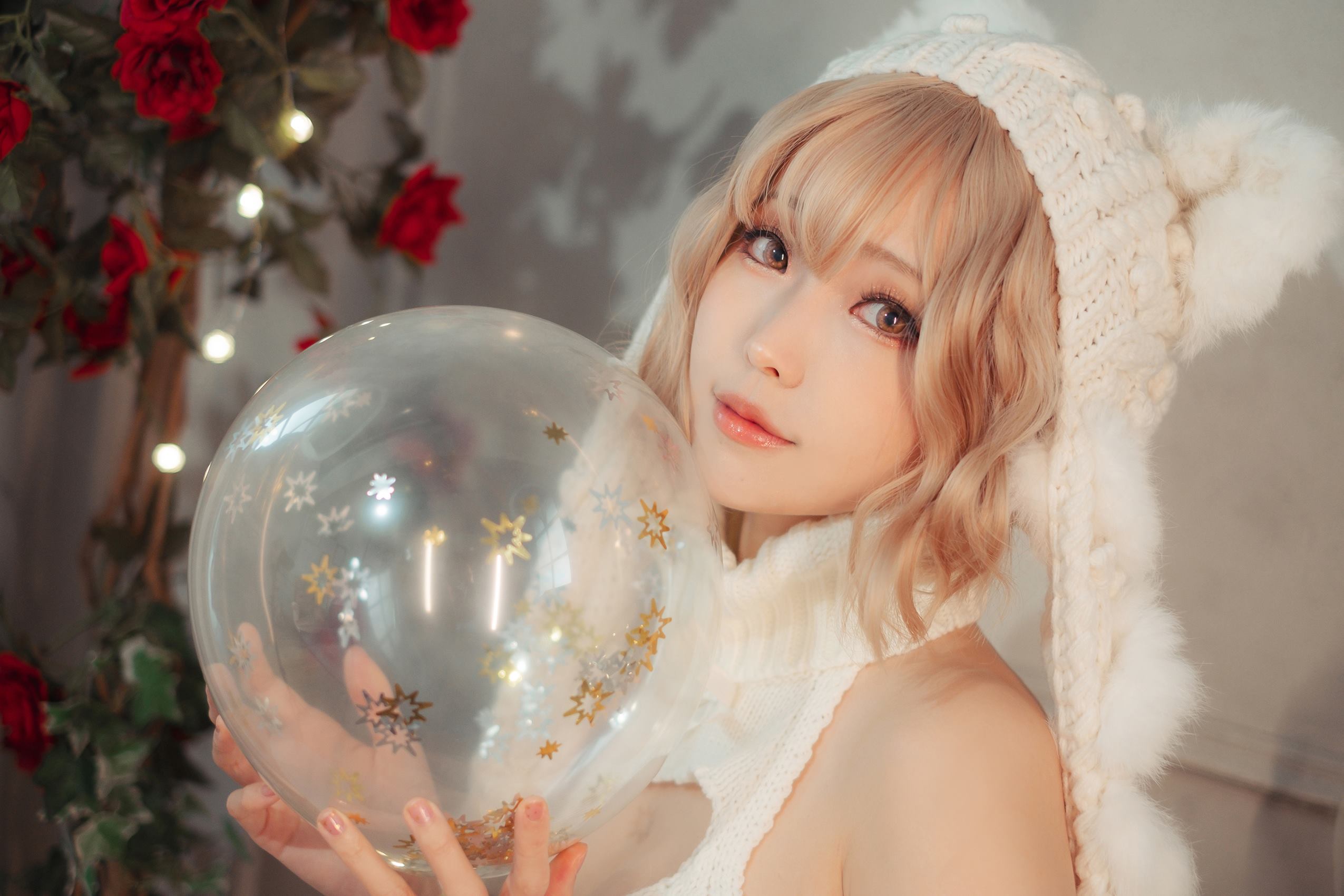 Ely_eee(ElyEE子) - 白色 KNITTING[52P/159MB]