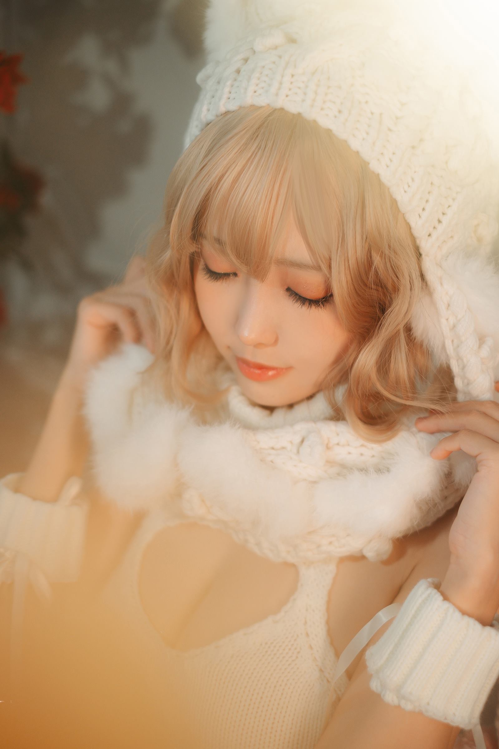 Ely_eee(ElyEE子) - 白色 KNITTING[52P/159MB]