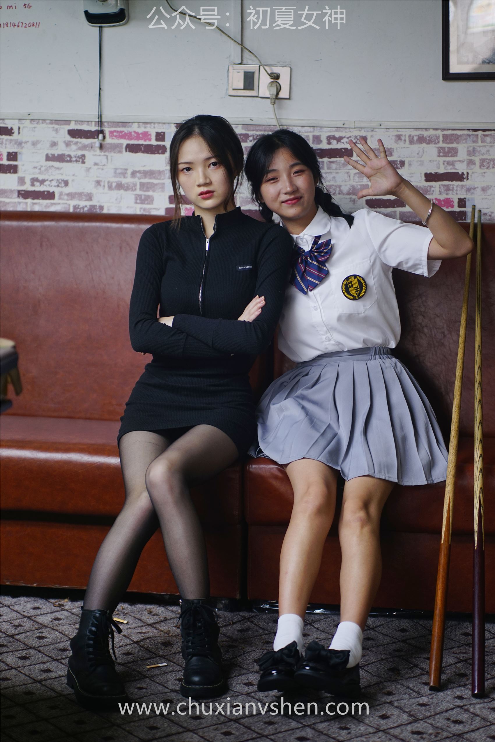 [初夏女神] NO.096 大发&#038;点点~《姐妹同台》行不行台球桌碰一碰 [133P/1V/8.81G]