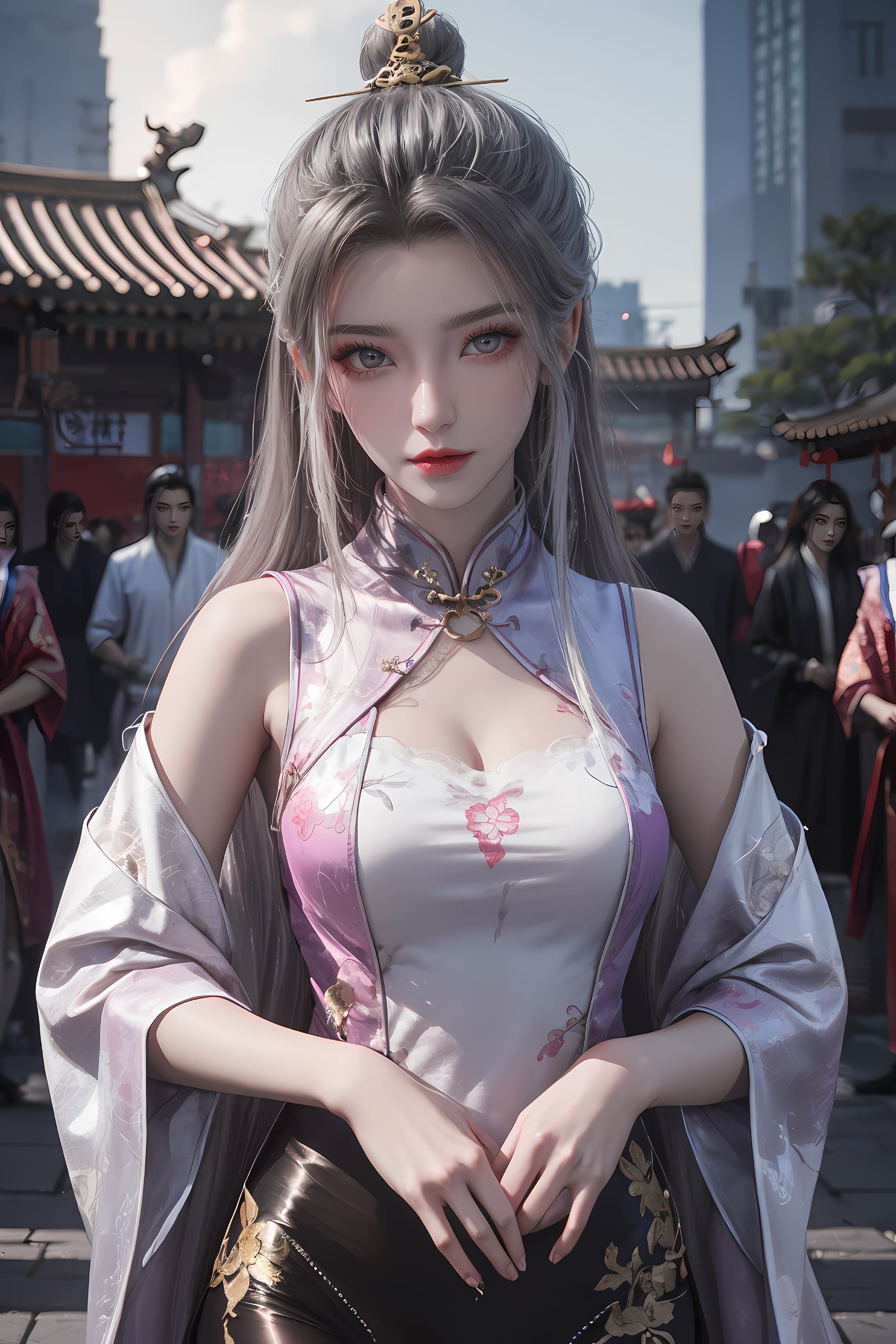 AI绘画 208 仙逆-柳眉旗袍[53P/344MB]