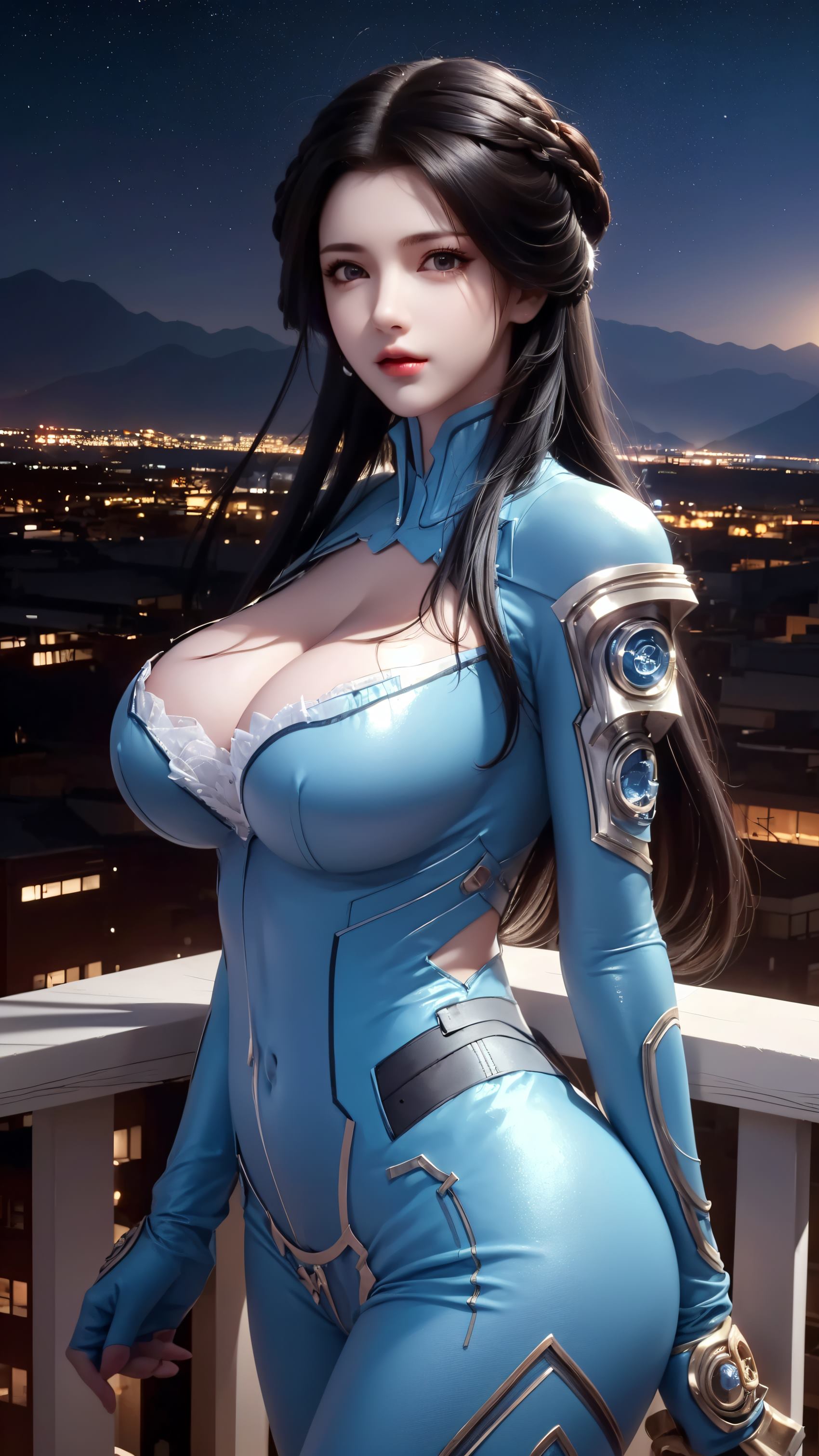 AI绘画 212 星辰变-姜立紧身皮衣[45P/366MB]