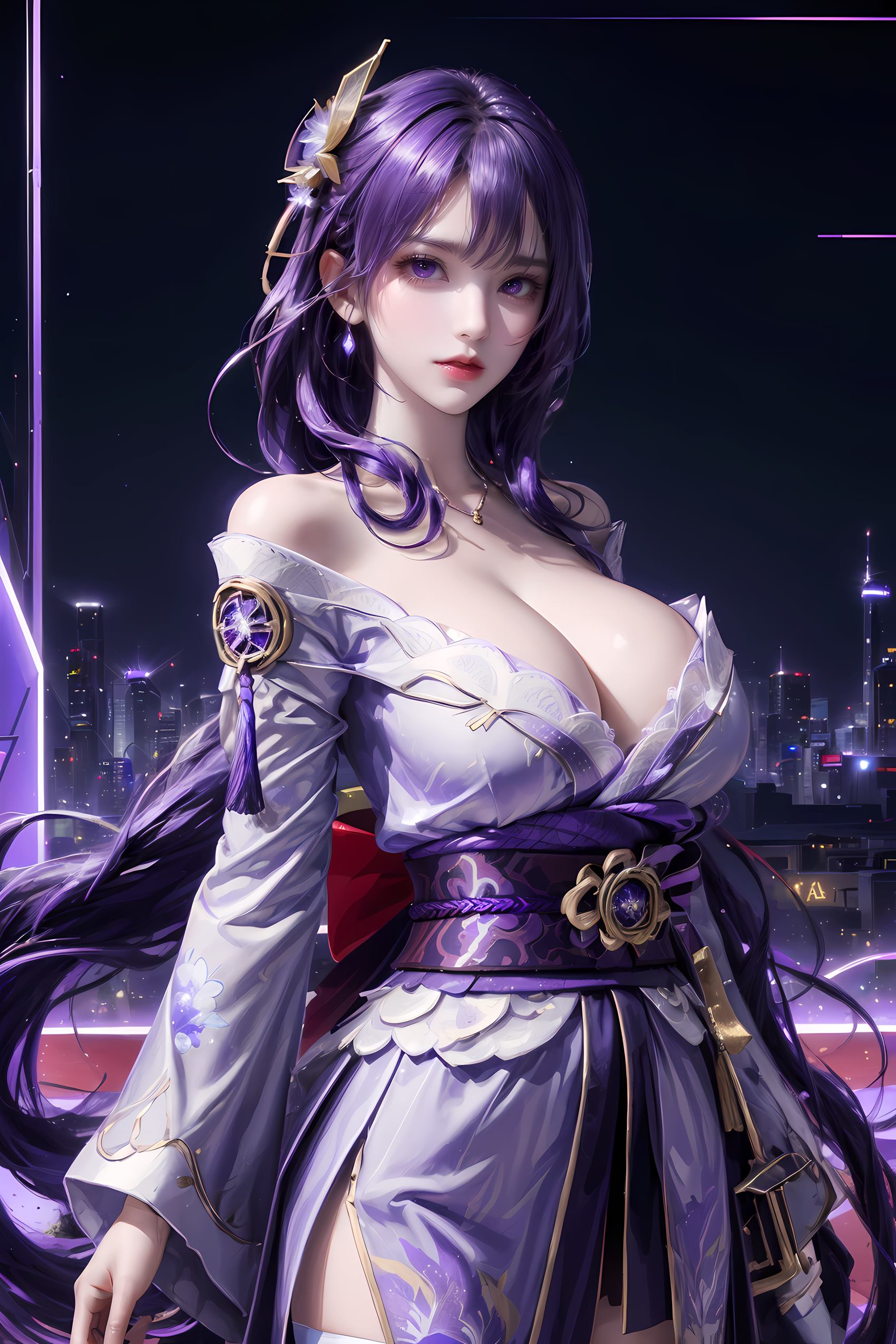 AI绘画 197 原神-雷电将军[20P/153MB]