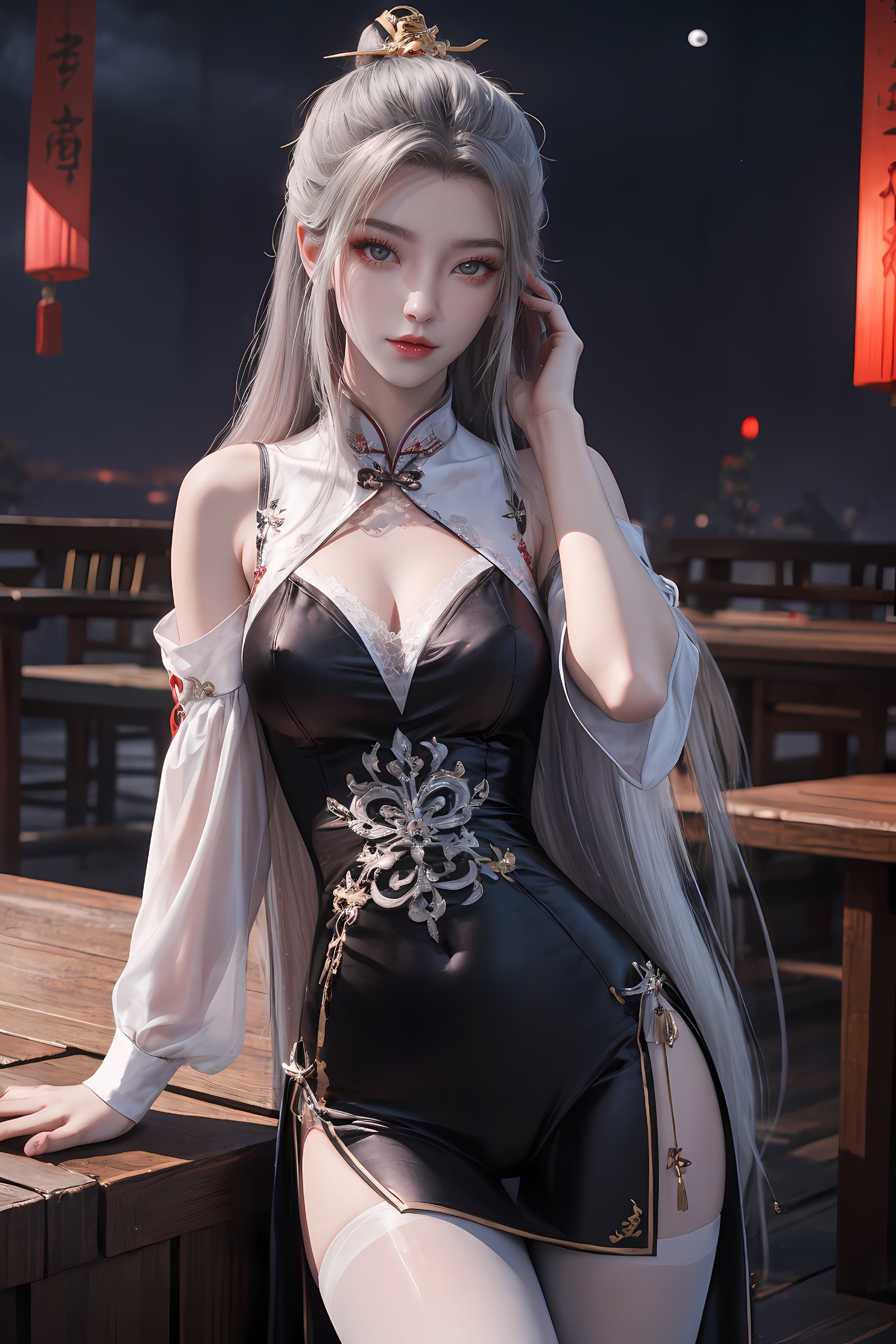 AI绘画 208 仙逆-柳眉旗袍[53P/344MB]