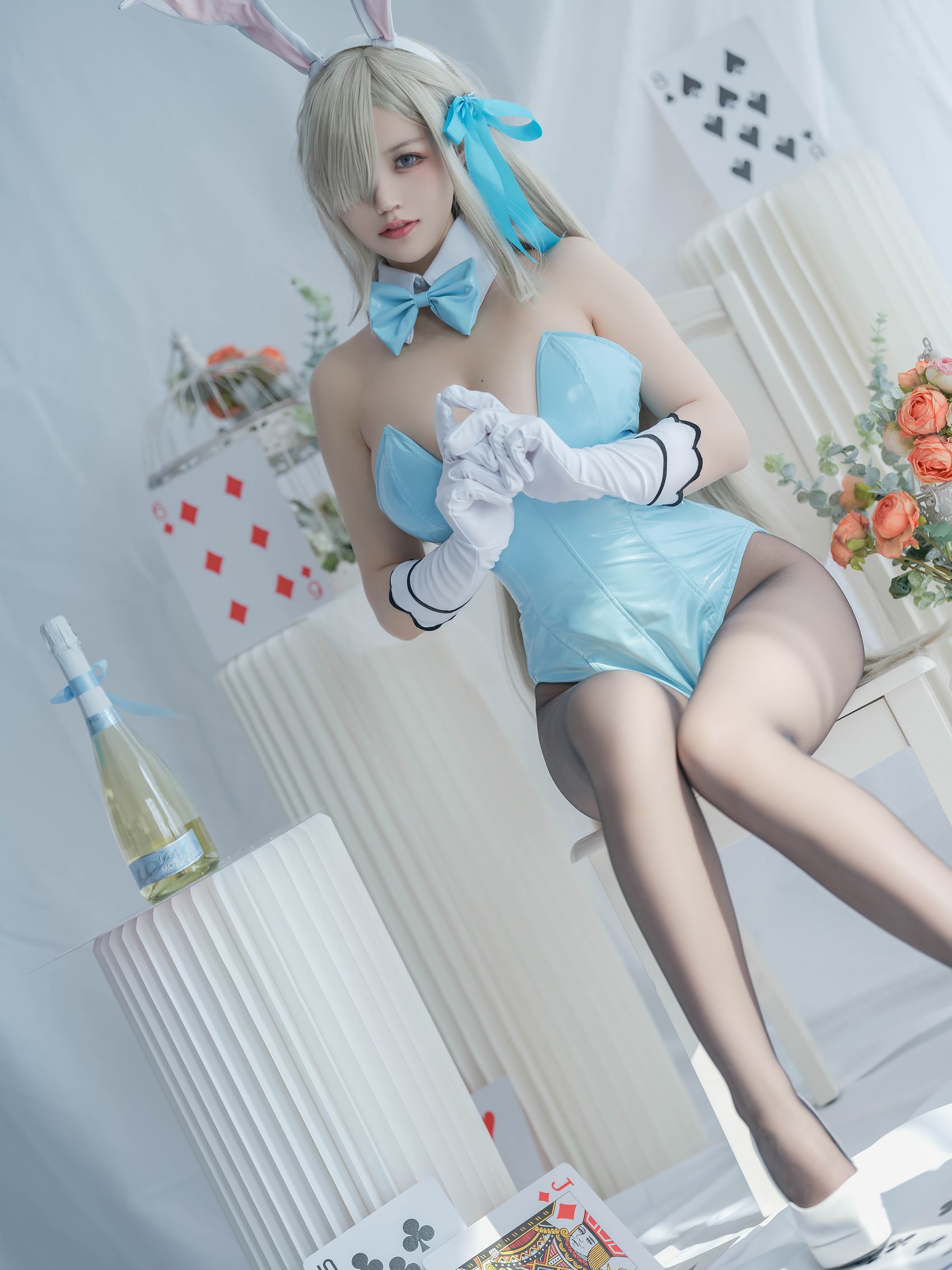 人气Coser@小仓千代w 明日奈兔女郎[22P/62.1M]