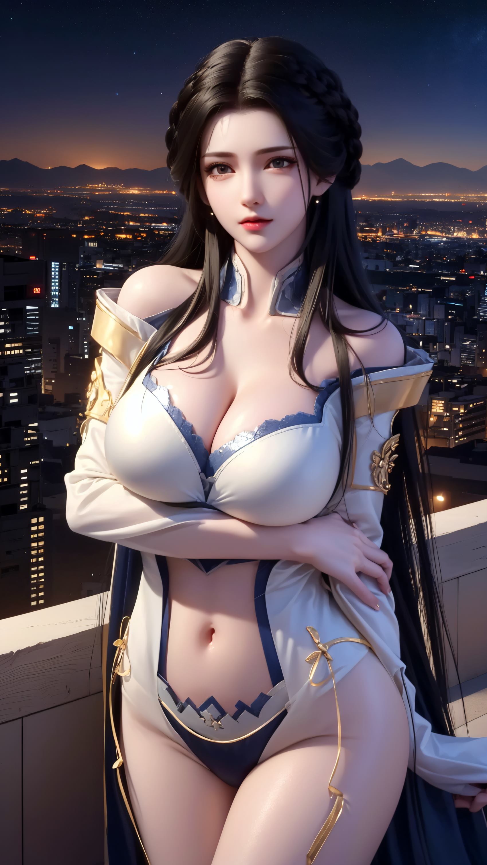 AI绘画 212 星辰变-姜立紧身皮衣[45P/366MB]