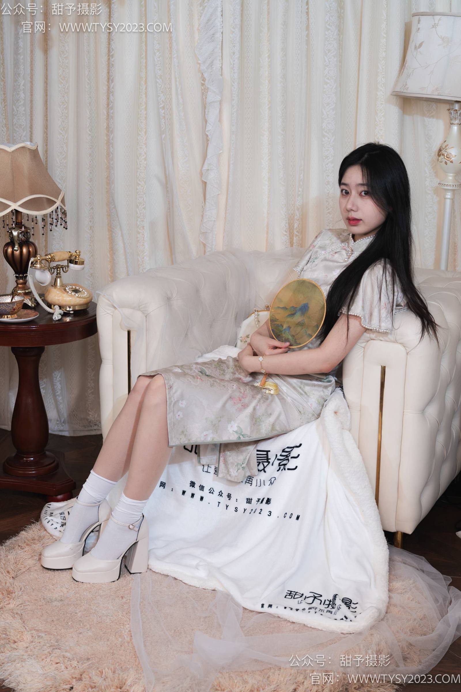 甜予摄影 NO.006 鱼鱼-高跟鞋、白棉袜、肉丝[124P/2V/9.44GB]