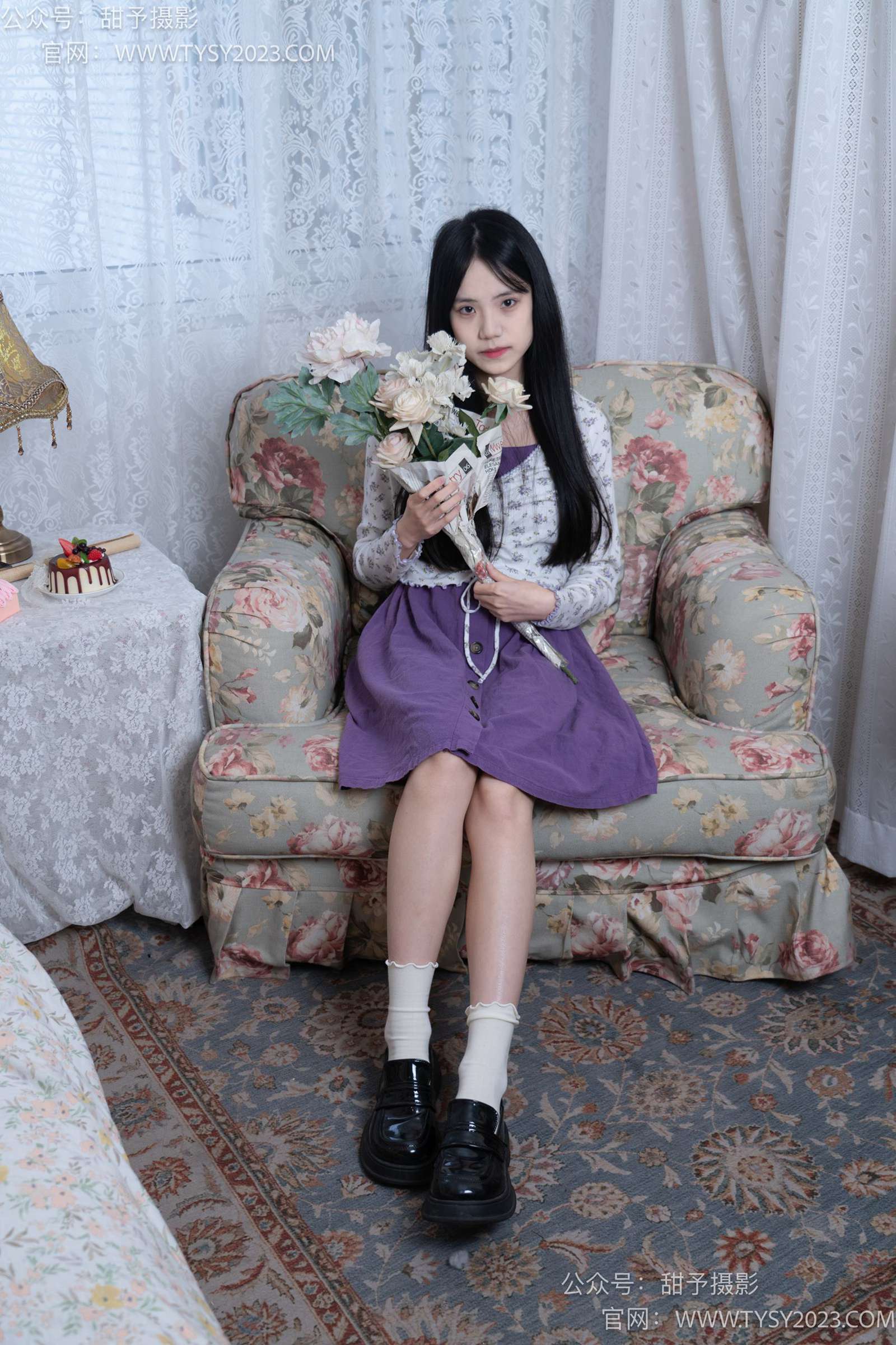 甜予摄影 NO.009 胡桃-皮鞋、白棉袜、裸足[122P/2V/10.1GB]