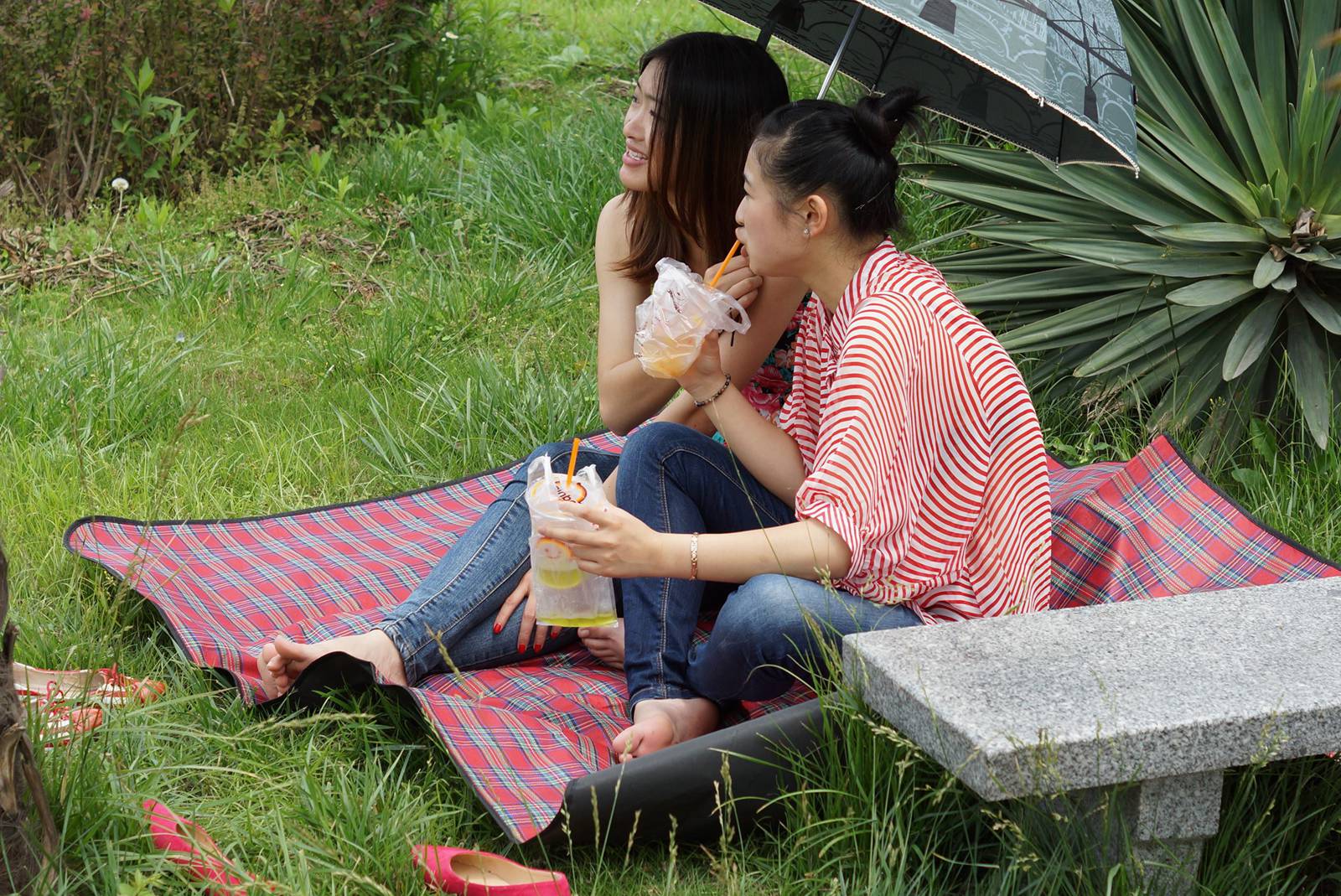 自由摄影 No.122 瞬间的永恒，两个MM完全不知 [51P/214MB]