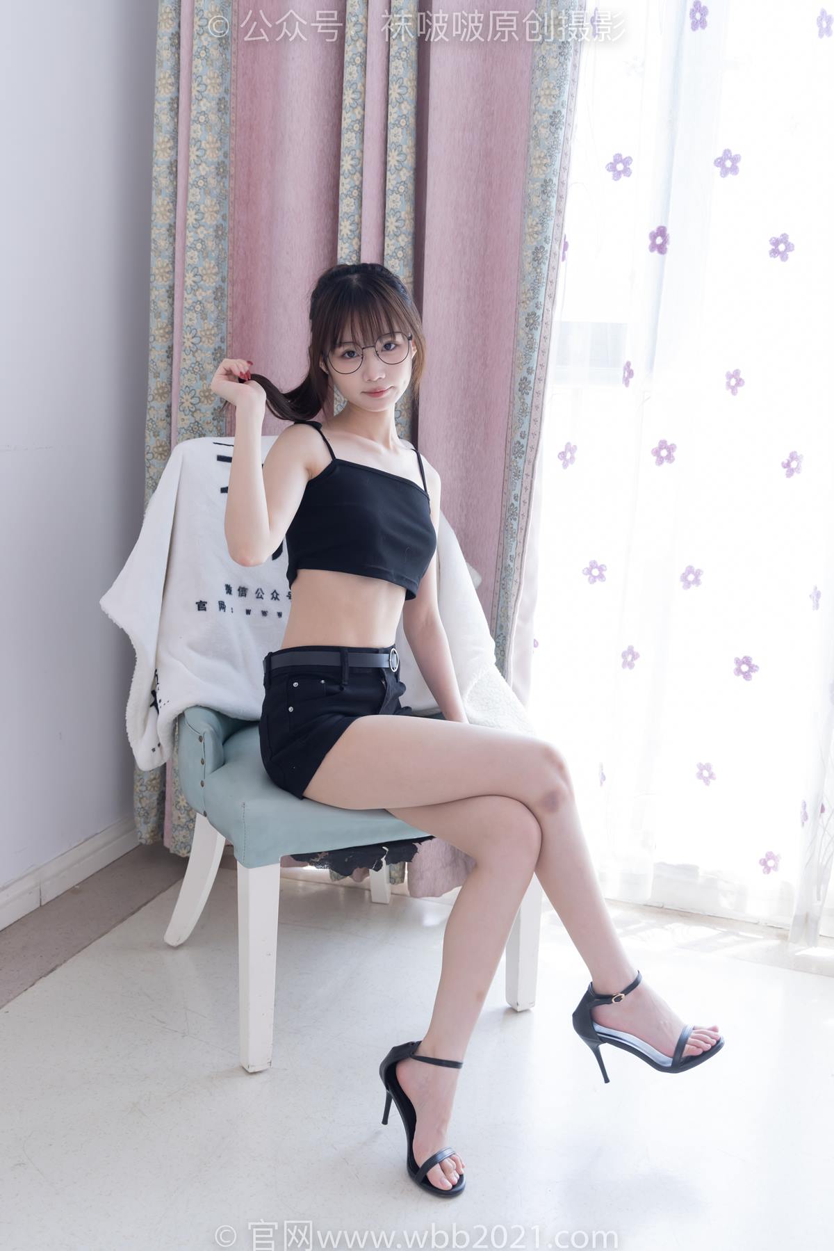 [BoBoSocks袜啵啵]NO.565 甜甜圈-高跟鞋、薄黑丝[150P/1V/5.44GB]