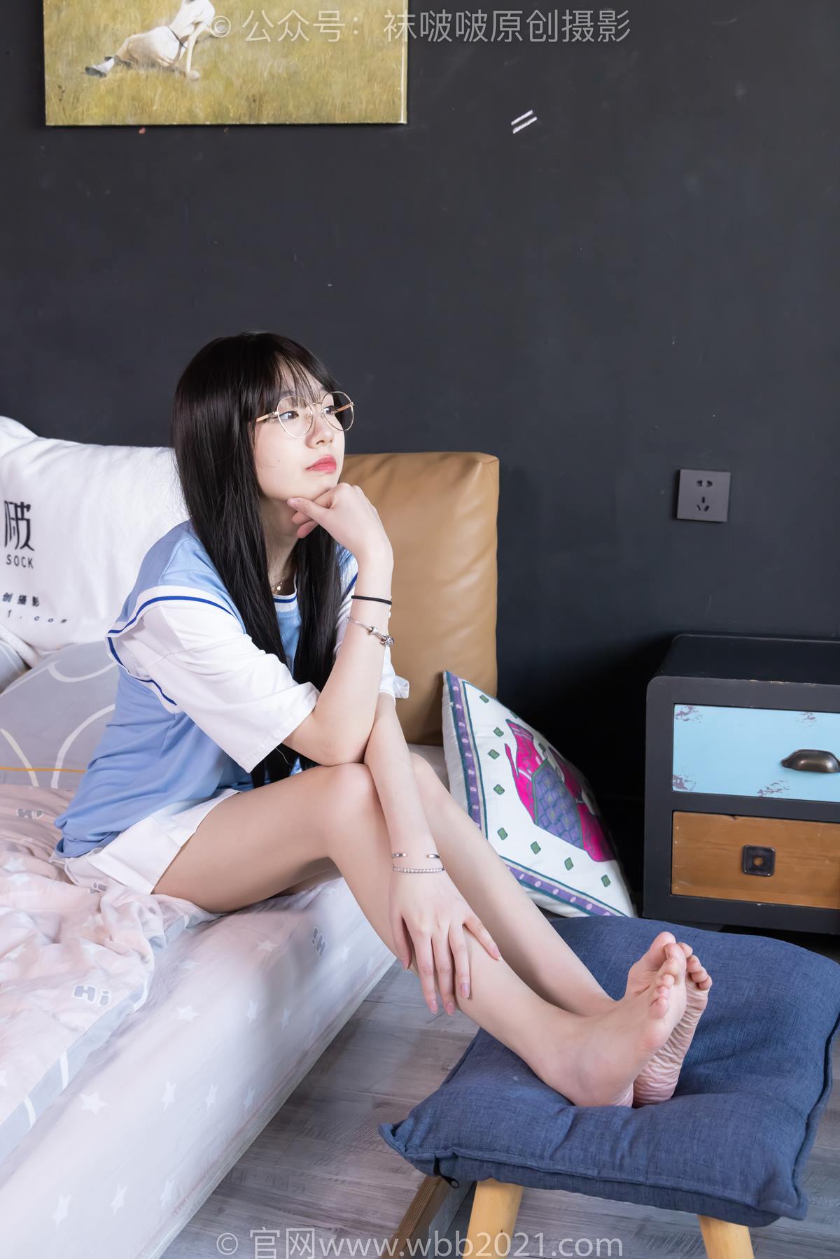 [BoBoSocks袜啵啵]NO.561 小甜豆-板鞋、短白棉袜、裸足[155P/1V/5.76GB]