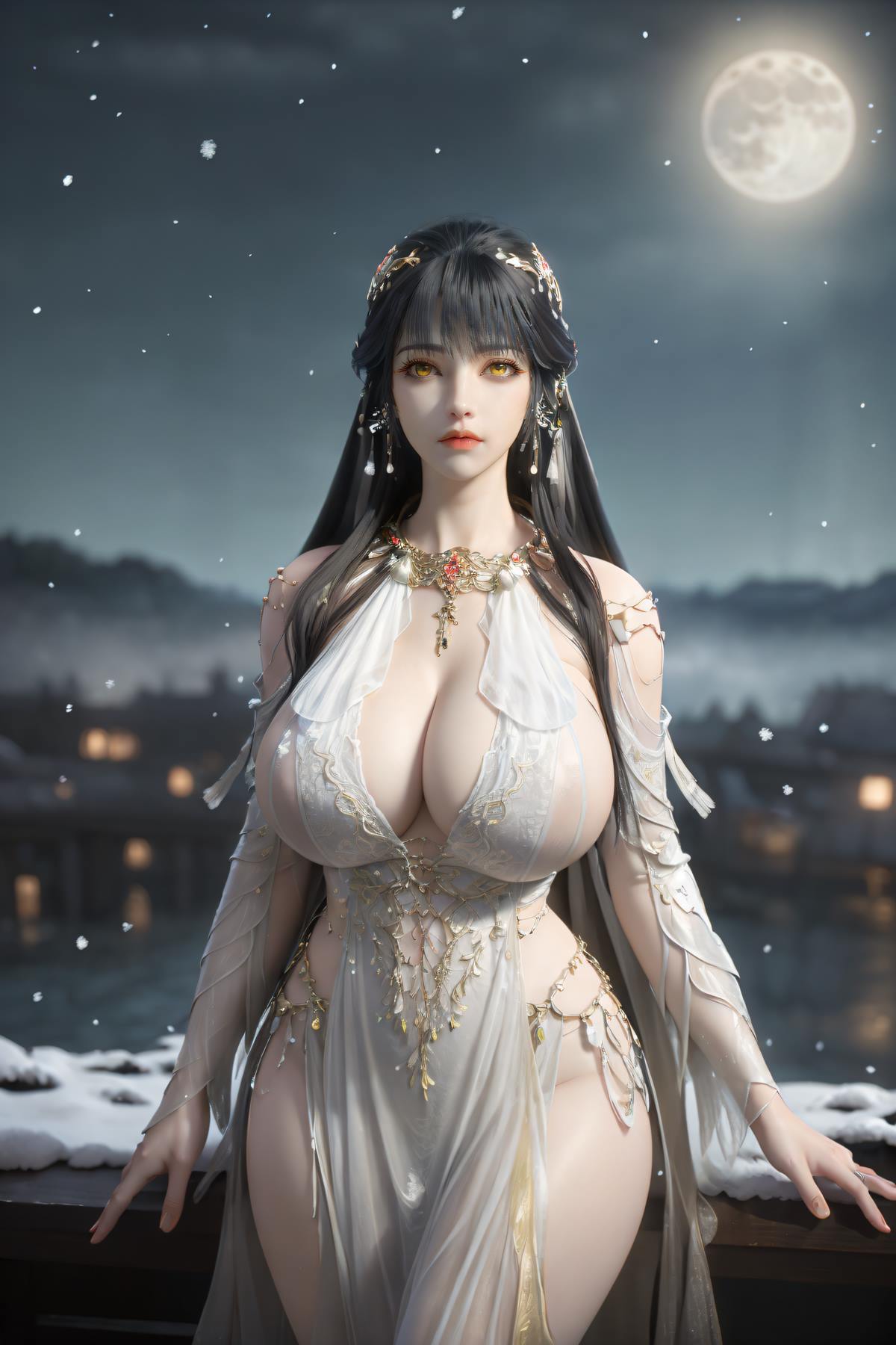 AI绘画 636 灵若 神国公主白月蓉原皮[46P/227MB]