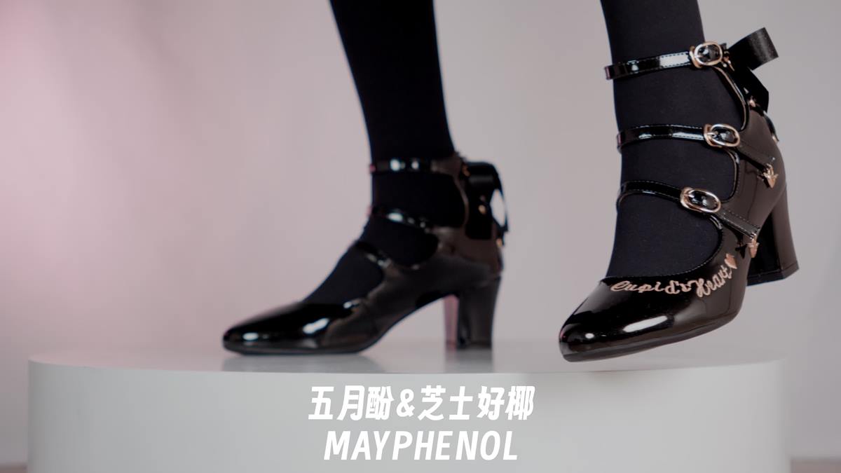 芝士好椰 NO.070 - 优雅高跟 奇迹岛丘比特之心猫眼宝石 and 黑[1V/297MB]