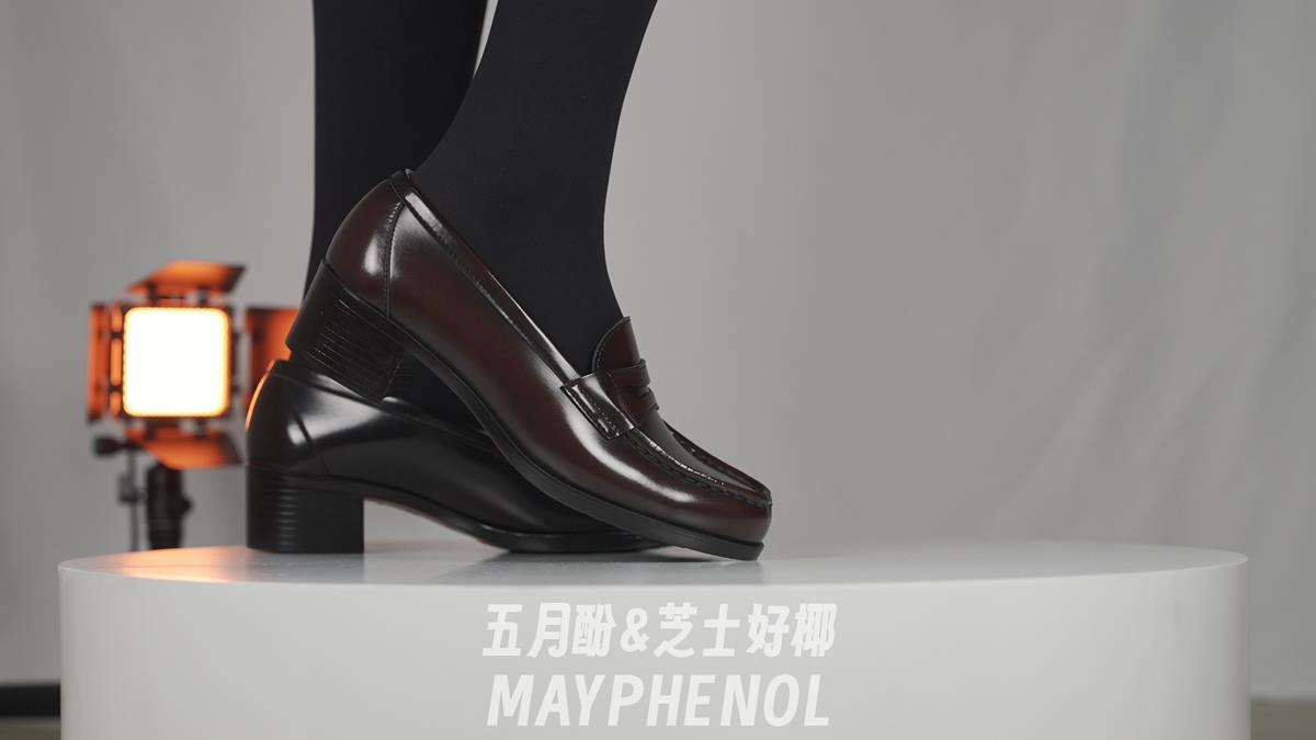 芝士好椰 - 黑棕混搭，制服鞋崭新出场，Haruta 4603[1V/998MB]