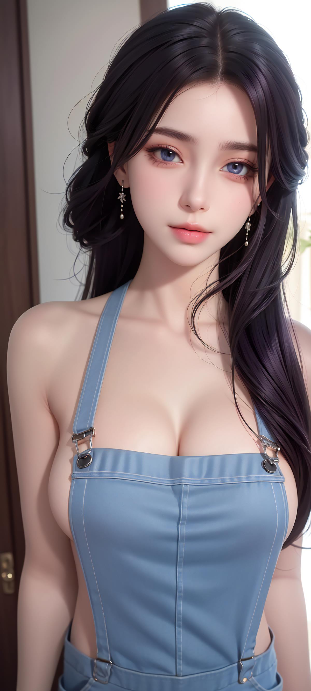 AI绘画 639 纯欲背带裤云曦[52P/303MB]