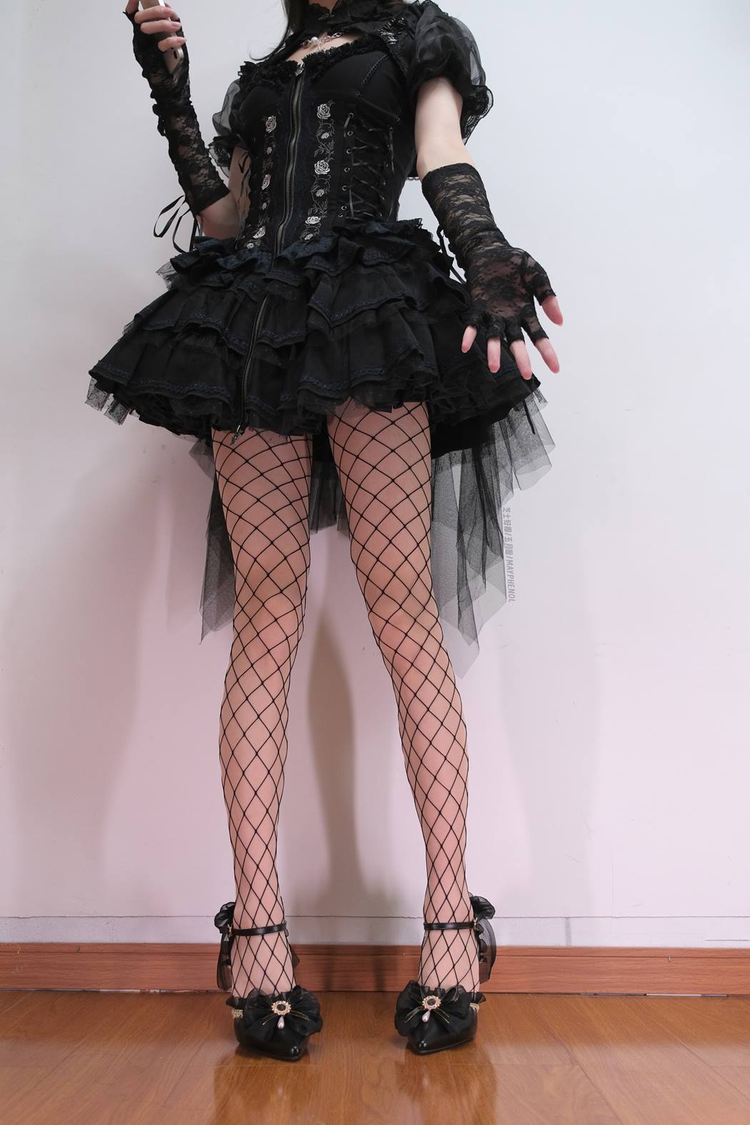 芝士好椰 NO.098 - 夏蔷薇网袜搭配[7P/129MB]