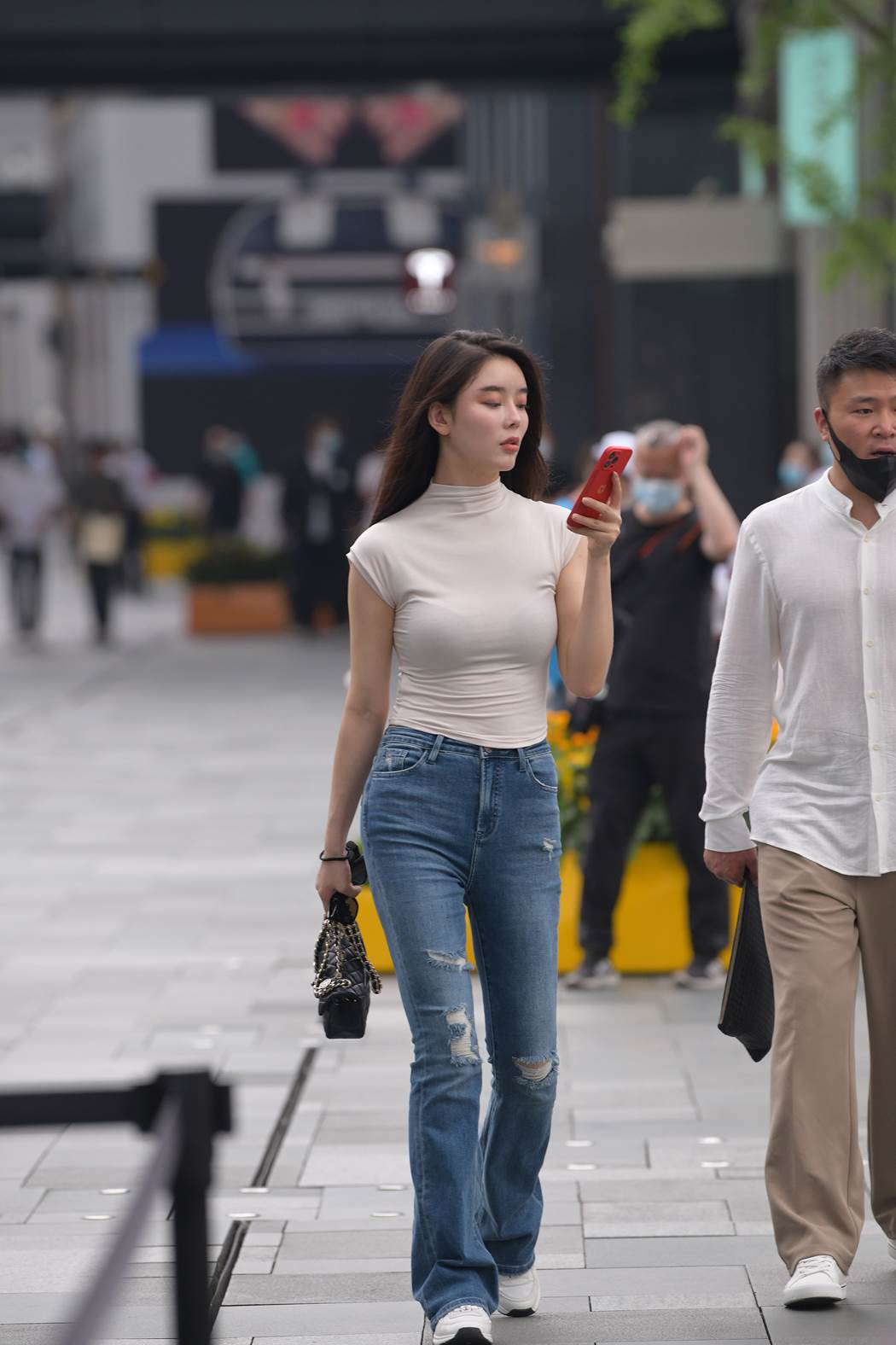 精选街拍作品 NO.5865 温婉气质牛仔裤[85P/167MB]