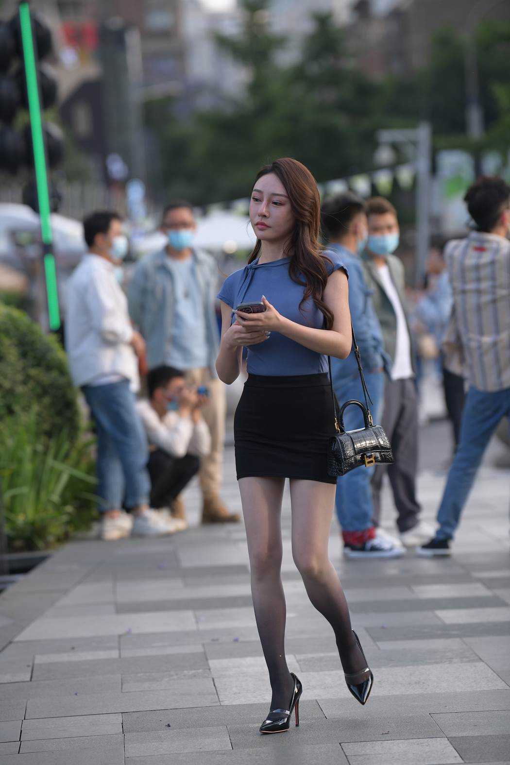 精选街拍作品 NO.5864 知性黑色短裙[152P/295MB]