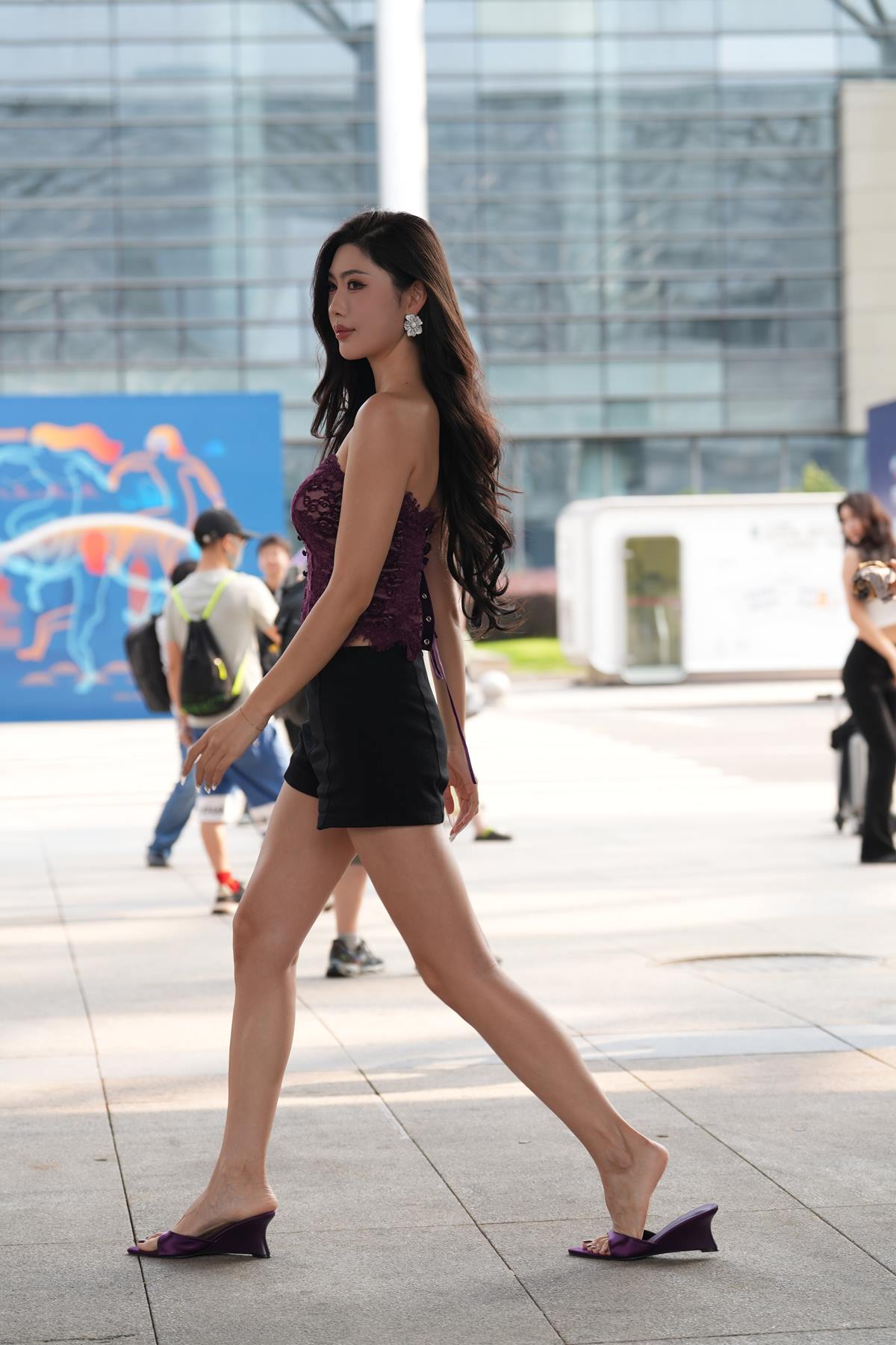 精选街拍作品 NO.5766 短裤火辣青春[162P/461MB]