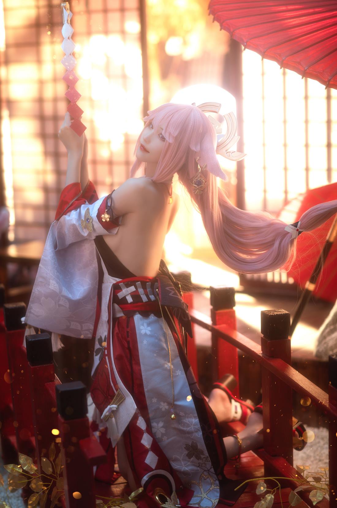 花兮_honoka - 原神 八重神子[11P/137MB]