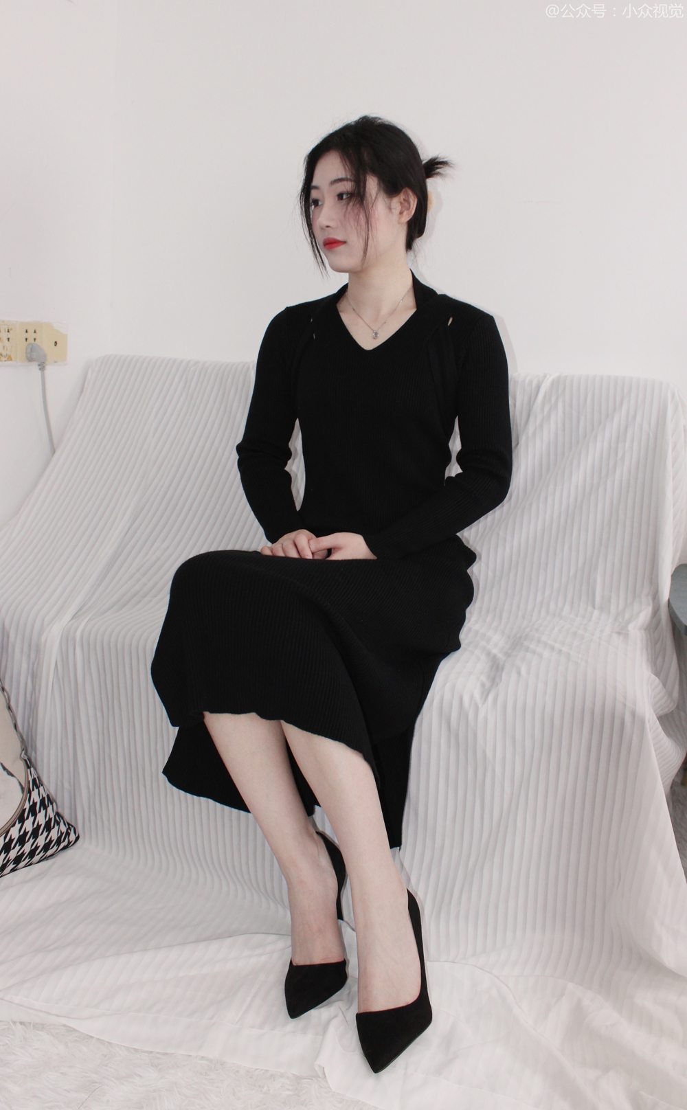 小众视觉 006-嘤嘤 黑色连衣裙［128P/0.98G］