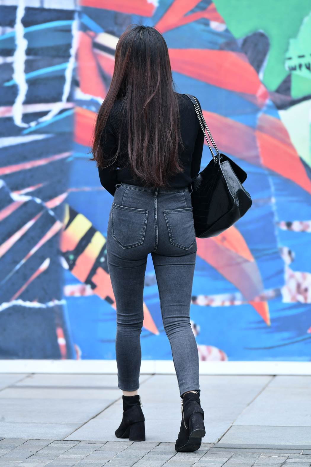 精选街拍作品 NO.5859 短靴牛仔经典搭配[35P/71MB]