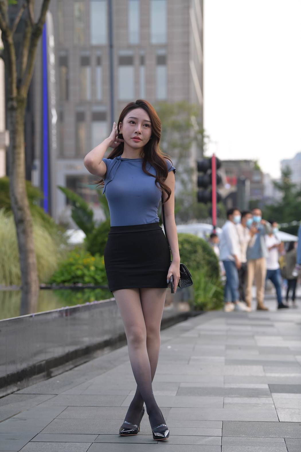 精选街拍作品 NO.5864 知性黑色短裙[152P/295MB]