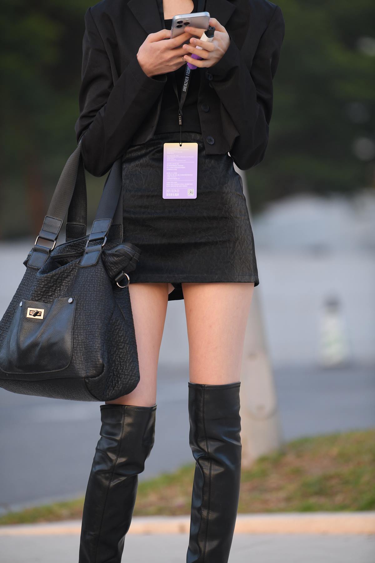 精选街拍作品 NO.5768 高挑长靴短裙[104P/249MB]